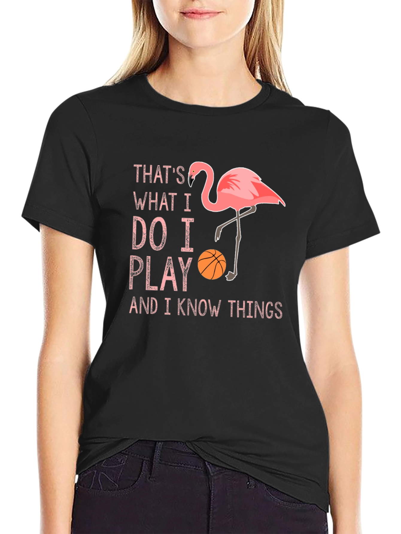 Flamingo Basketball Player T-Shirt