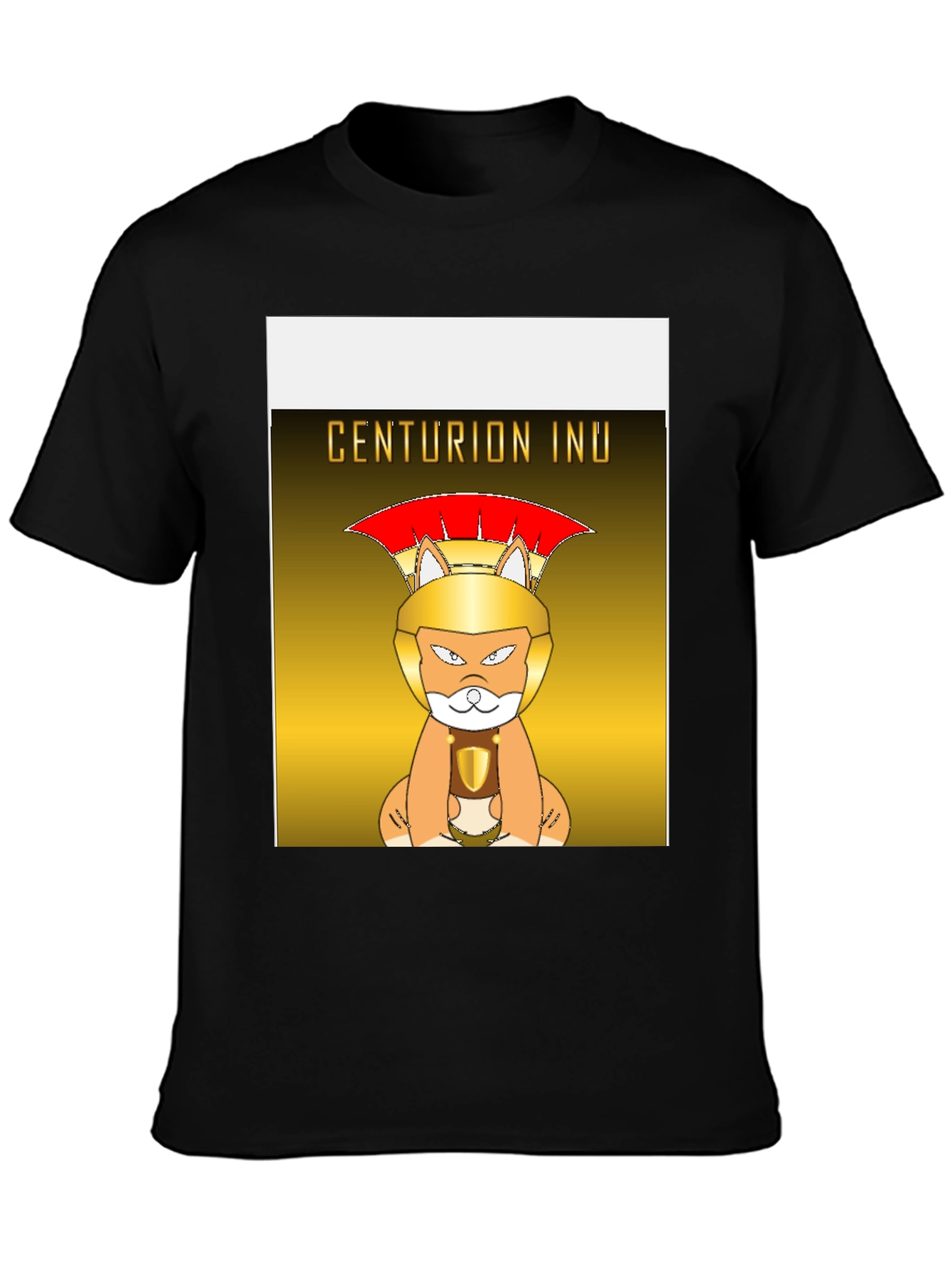 Centurion Inu Graphic T-Shirt - Black Cotton Tee