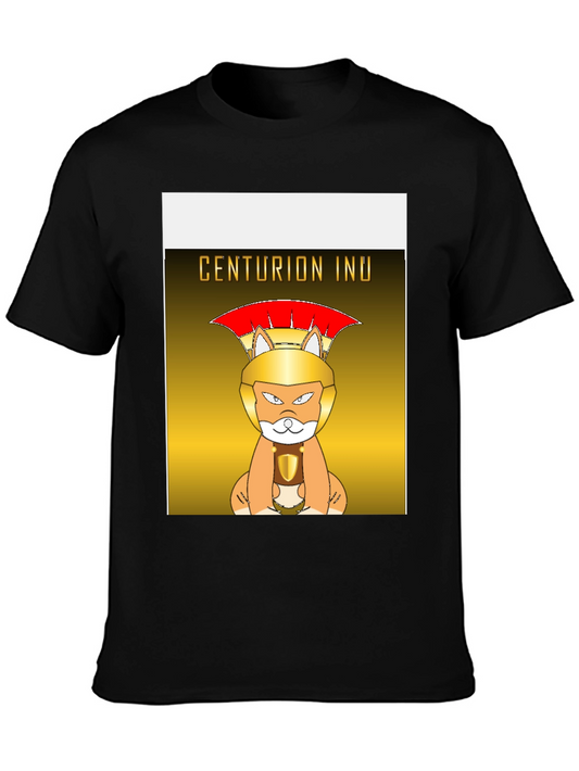 Centurion Inu Graphic T-Shirt - Black Cotton Tee