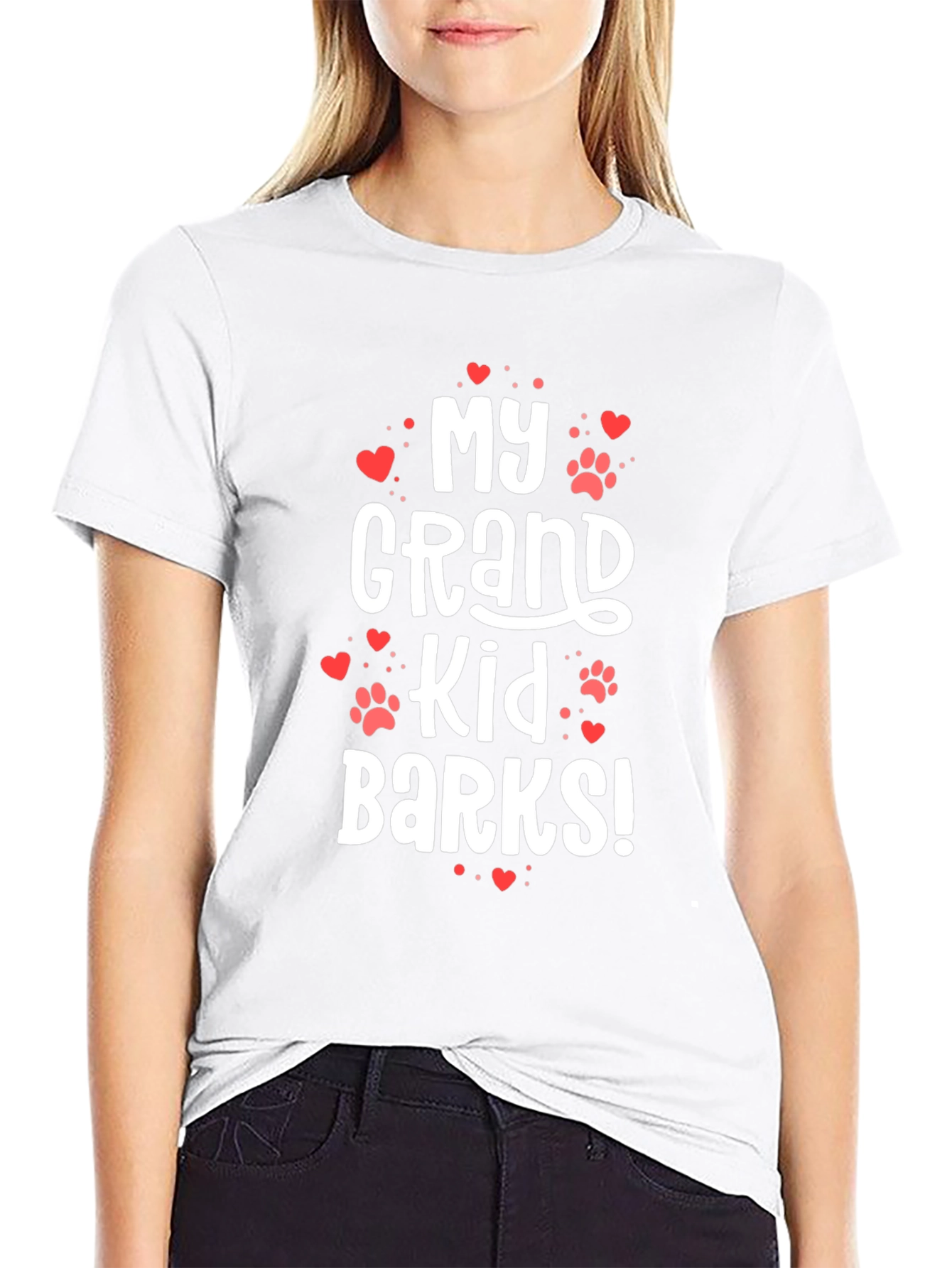 My Grand Kid Barks! Novelty Graphic Tee