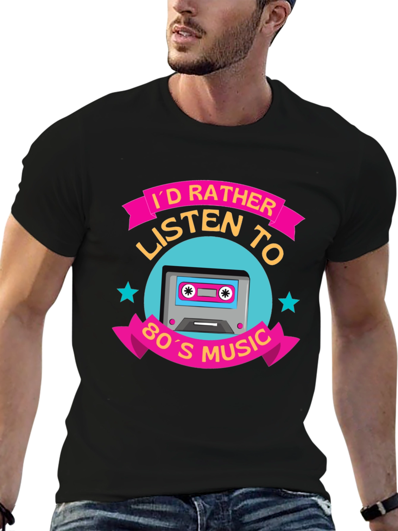 80s Music Cassette Tape Graphic T-Shirt