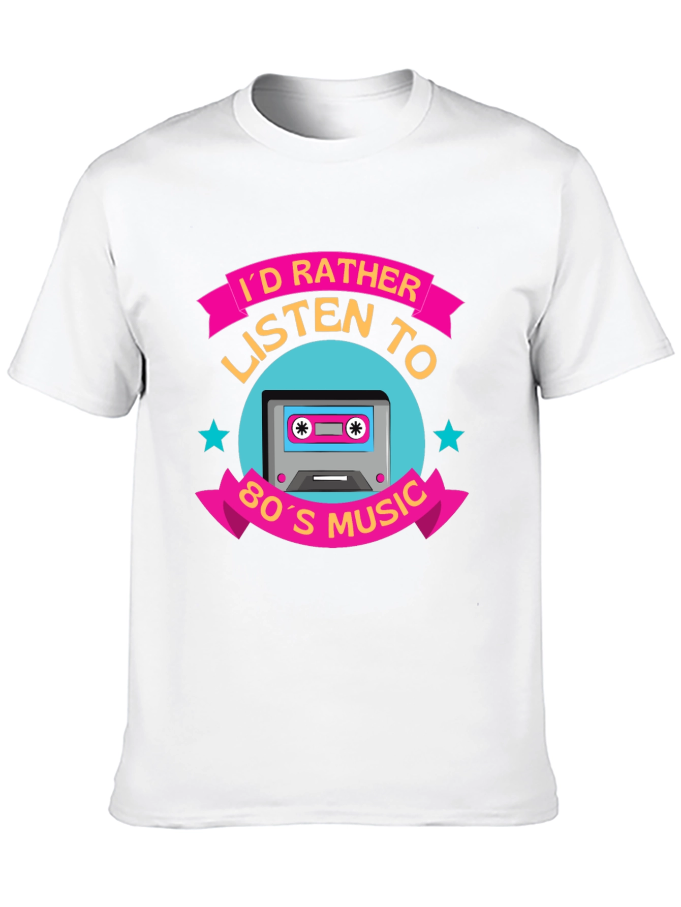80s Music Cassette Tape Graphic T-Shirt