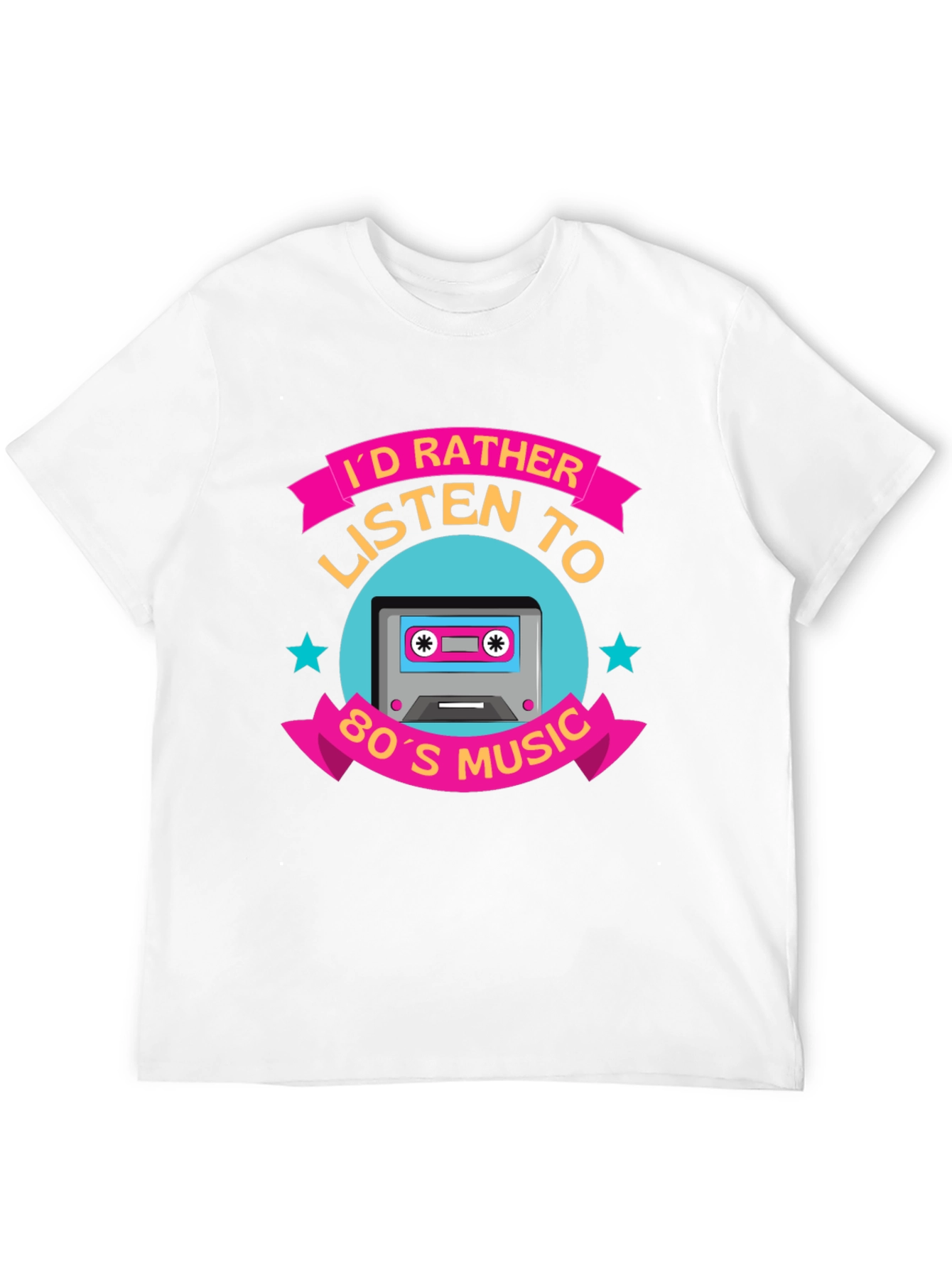80s Music Cassette Tape Graphic T-Shirt