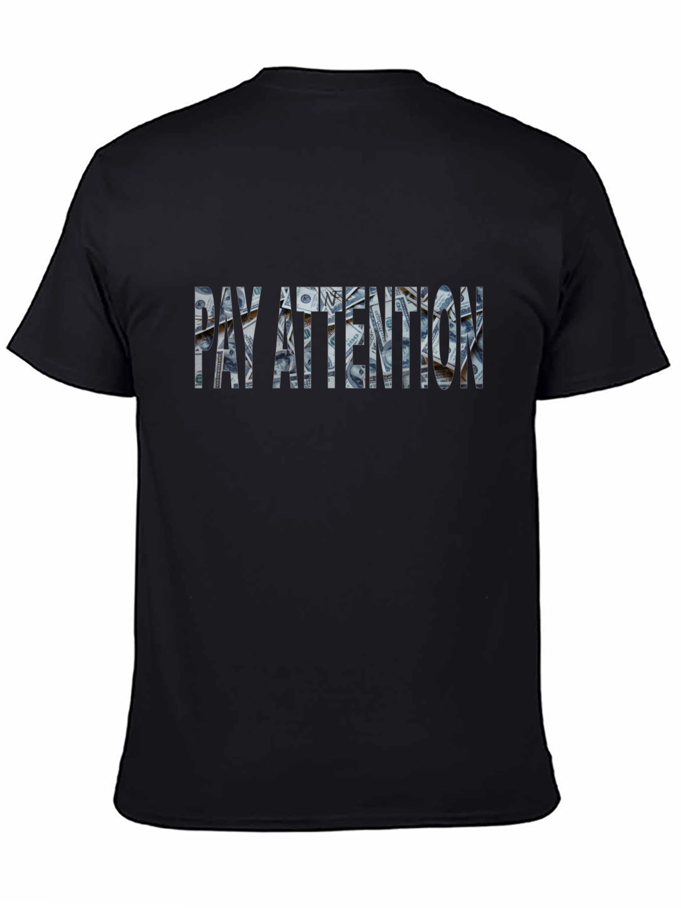 Pay Attention Black Graphic Tee
