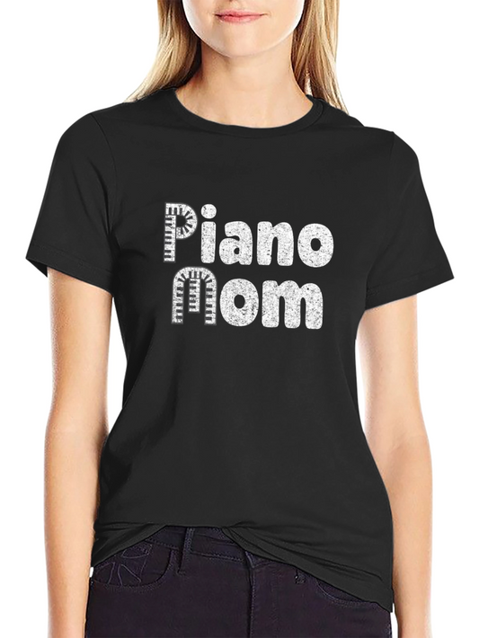 Piano Mom T-Shirt - Music Lover Tee