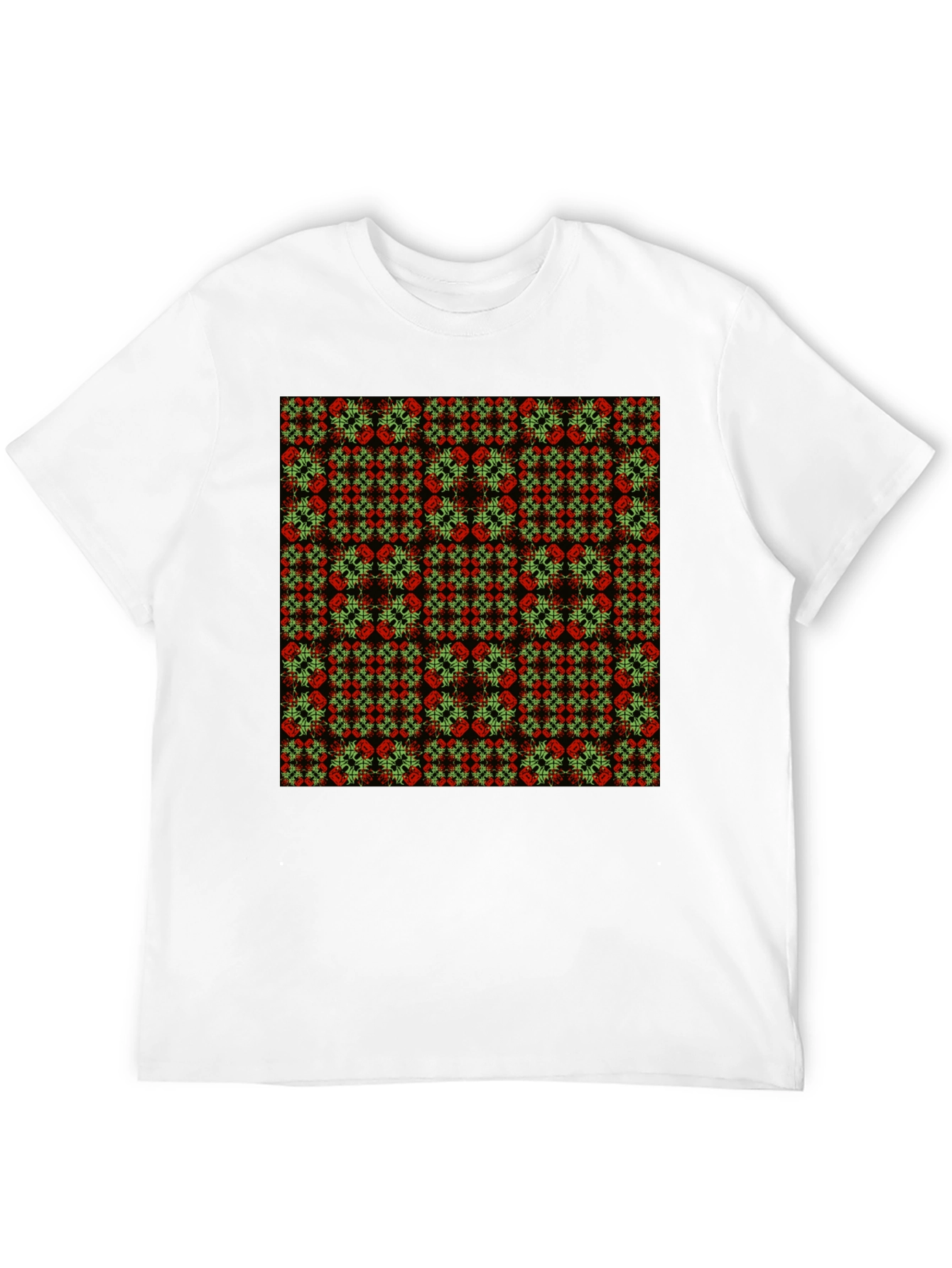 Geometric Print Black T-Shirt