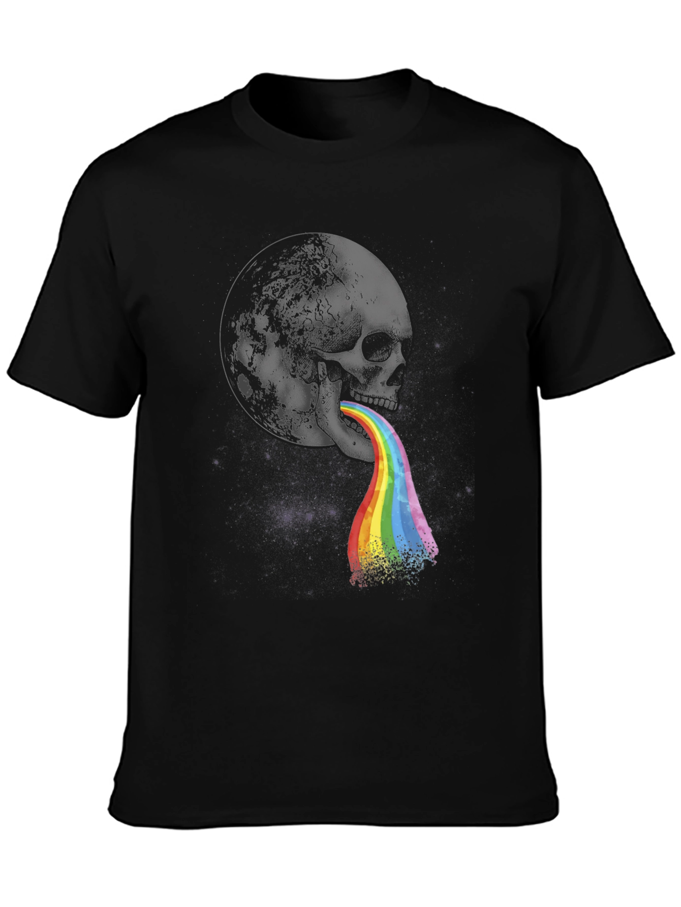 Skull Rainbow Vomit T-Shirt