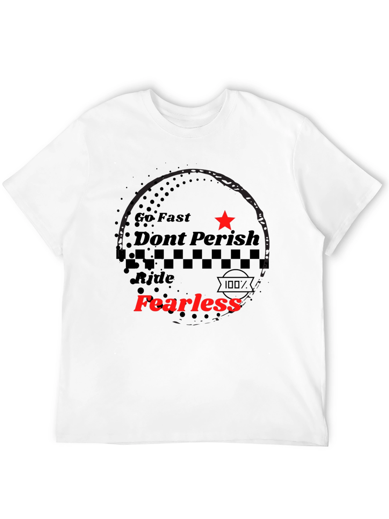 Fearless Ride Black Graphic Tee