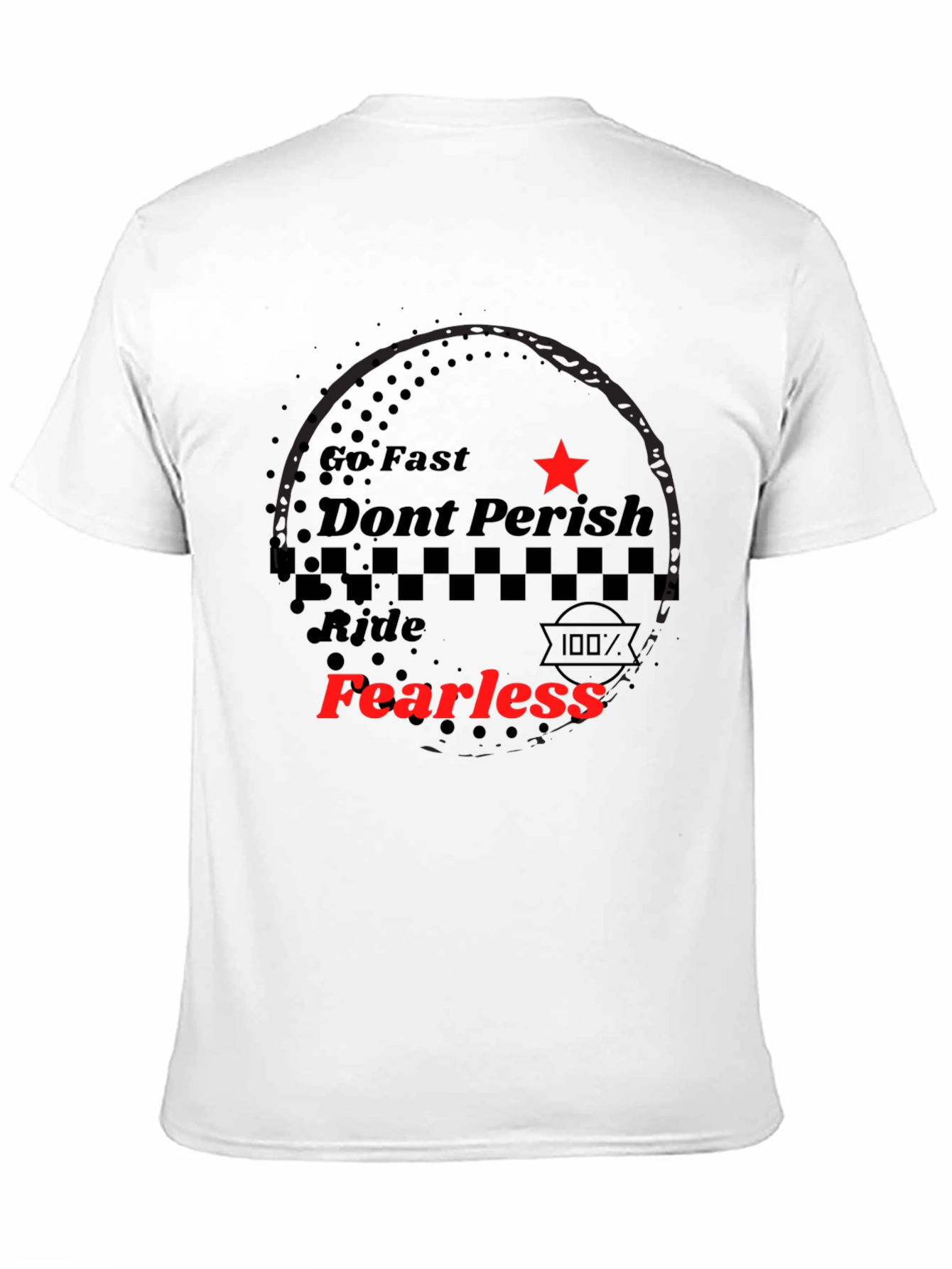 Fearless Ride Black Graphic Tee