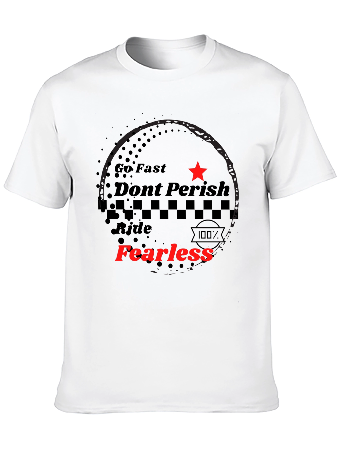 Fearless Ride Black Graphic Tee