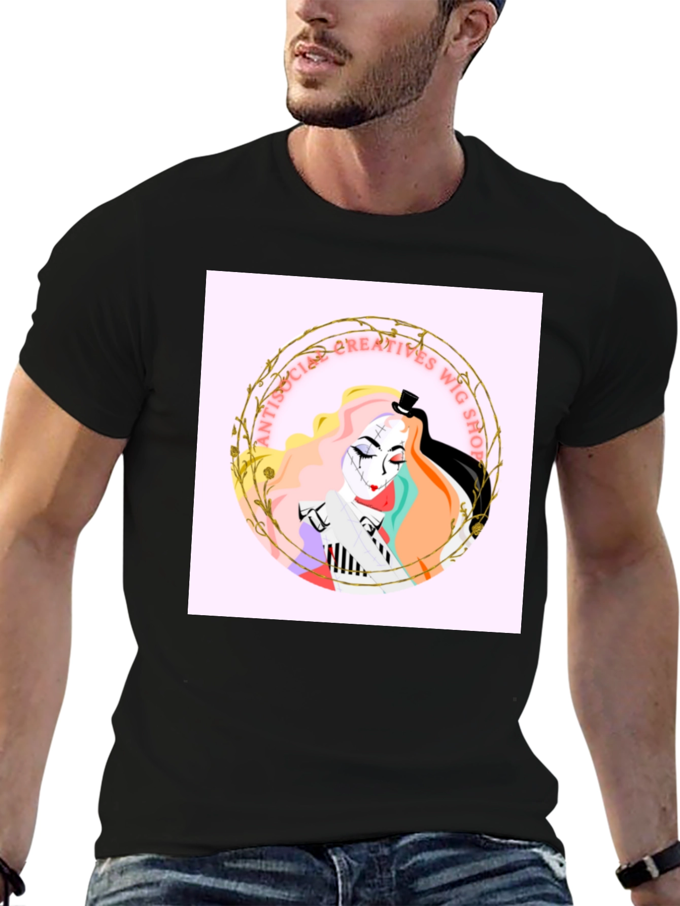 Antisocial Creatives Wig Shop Graphic Tee