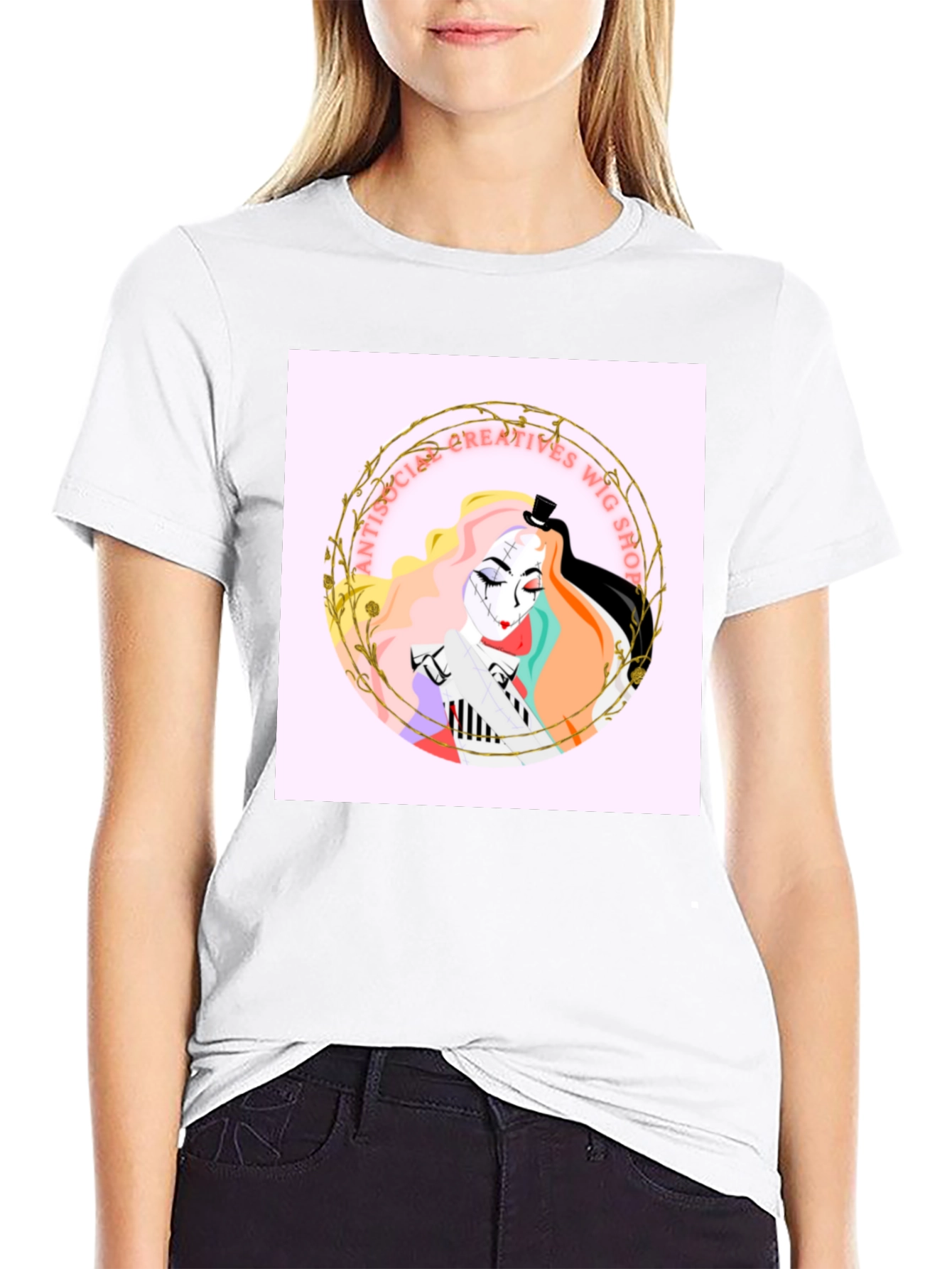Antisocial Creatives Wig Shop Graphic Tee