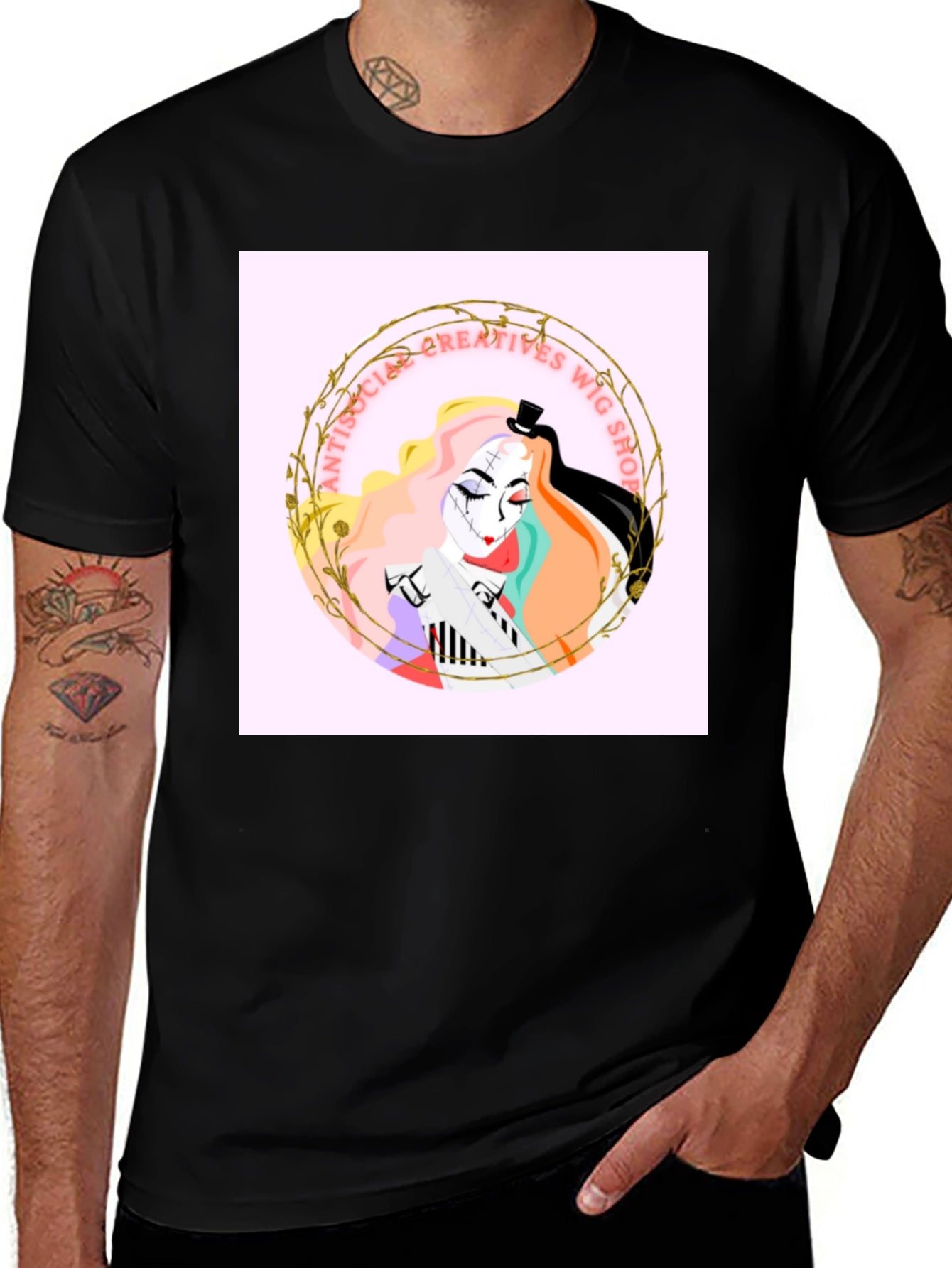 Antisocial Creatives Wig Shop Graphic Tee