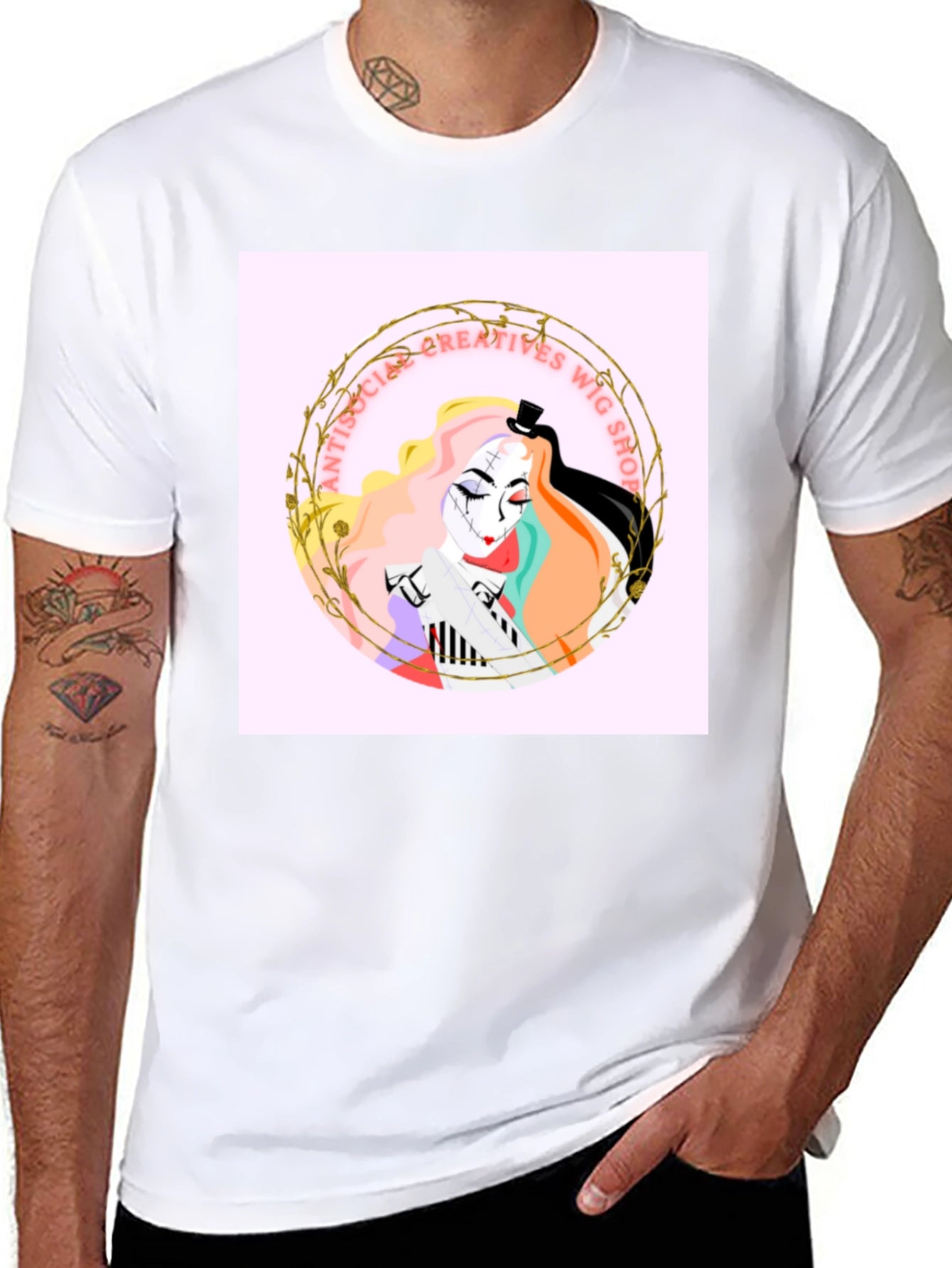 Antisocial Creatives Wig Shop Graphic Tee