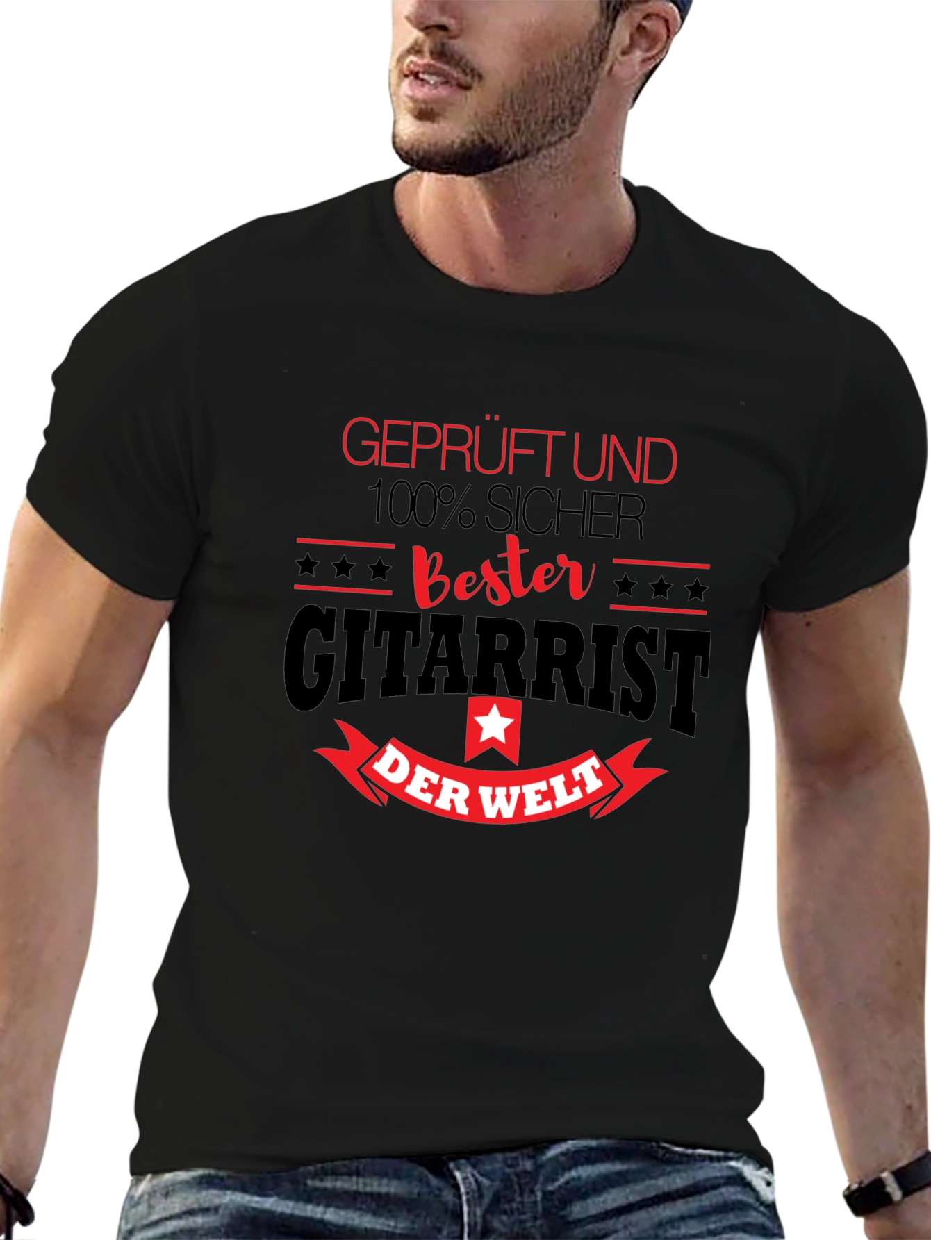 Best Guitarist T-Shirt - Black Graphic Tee