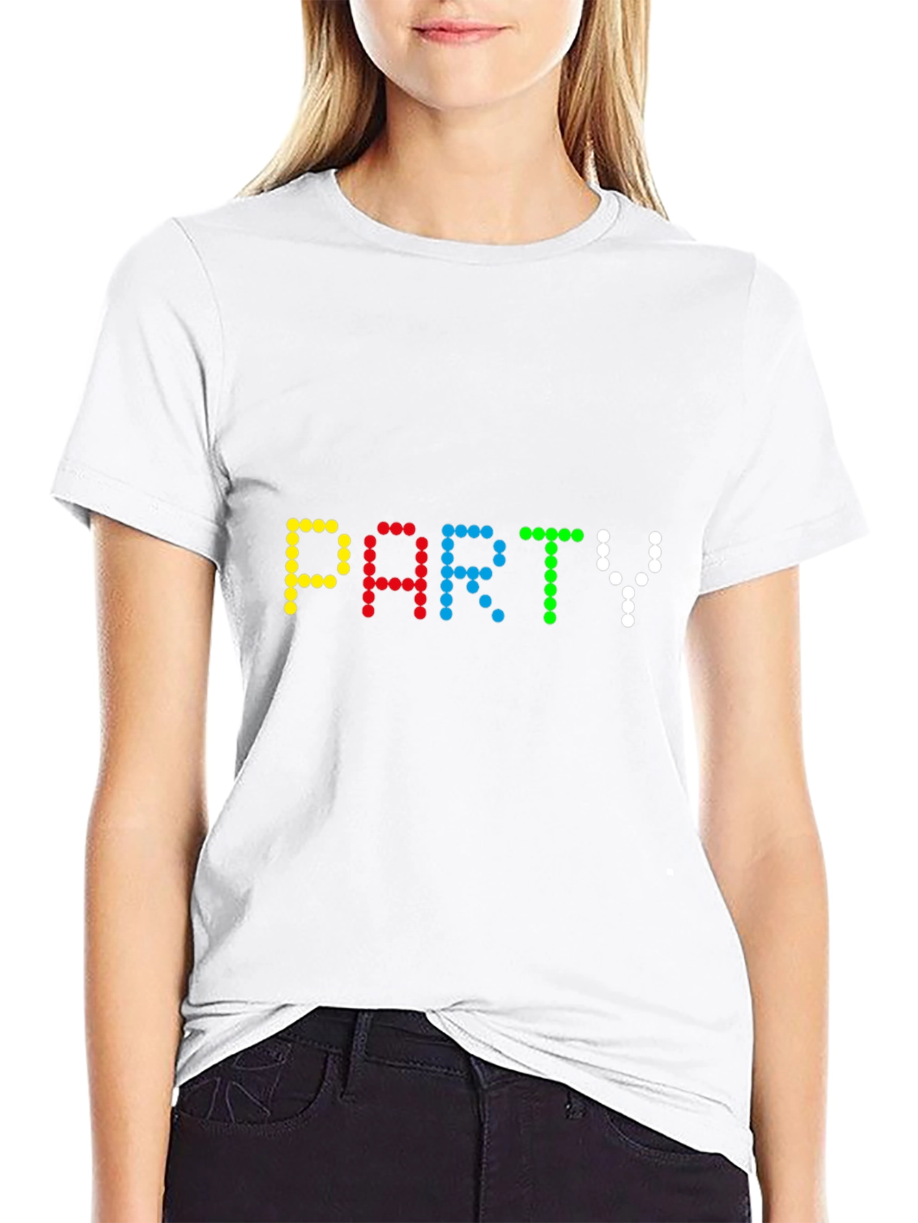 Party Dot Matrix Graphic T-Shirt