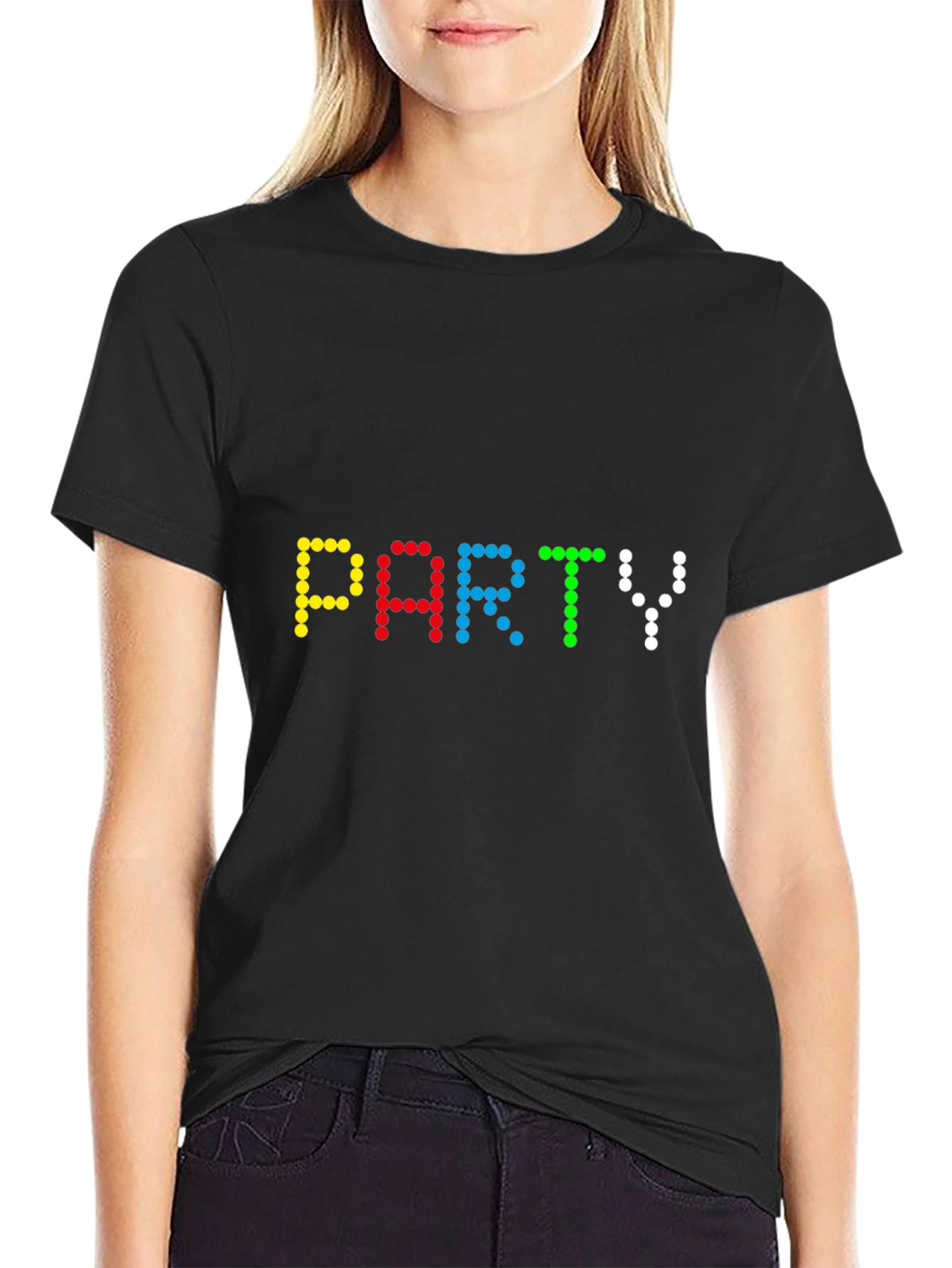 Party Dot Matrix Graphic T-Shirt