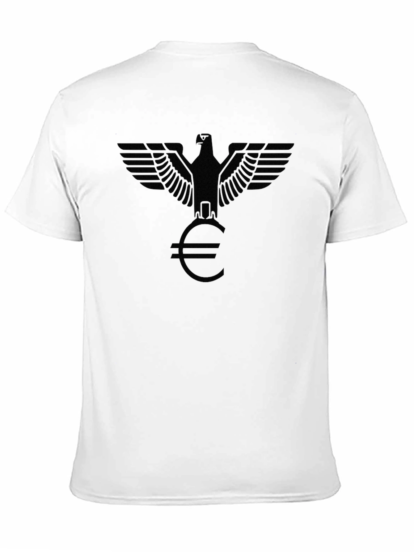 Eagle Euro Graphic Tee - Stylish Black Cotton T-Shirt