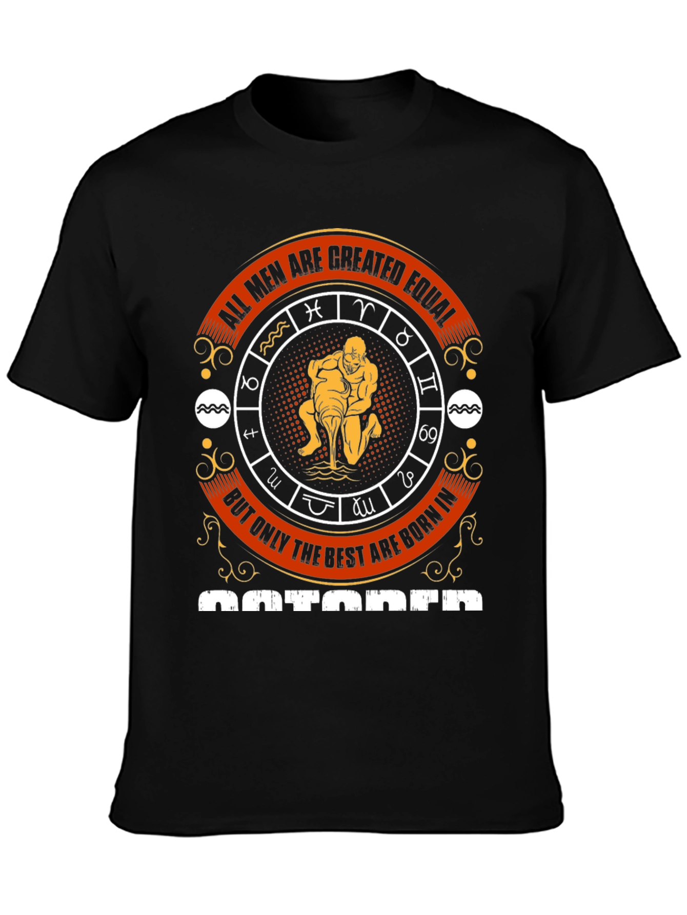 Aquarius Zodiac T-Shirt - All Men Created Equal