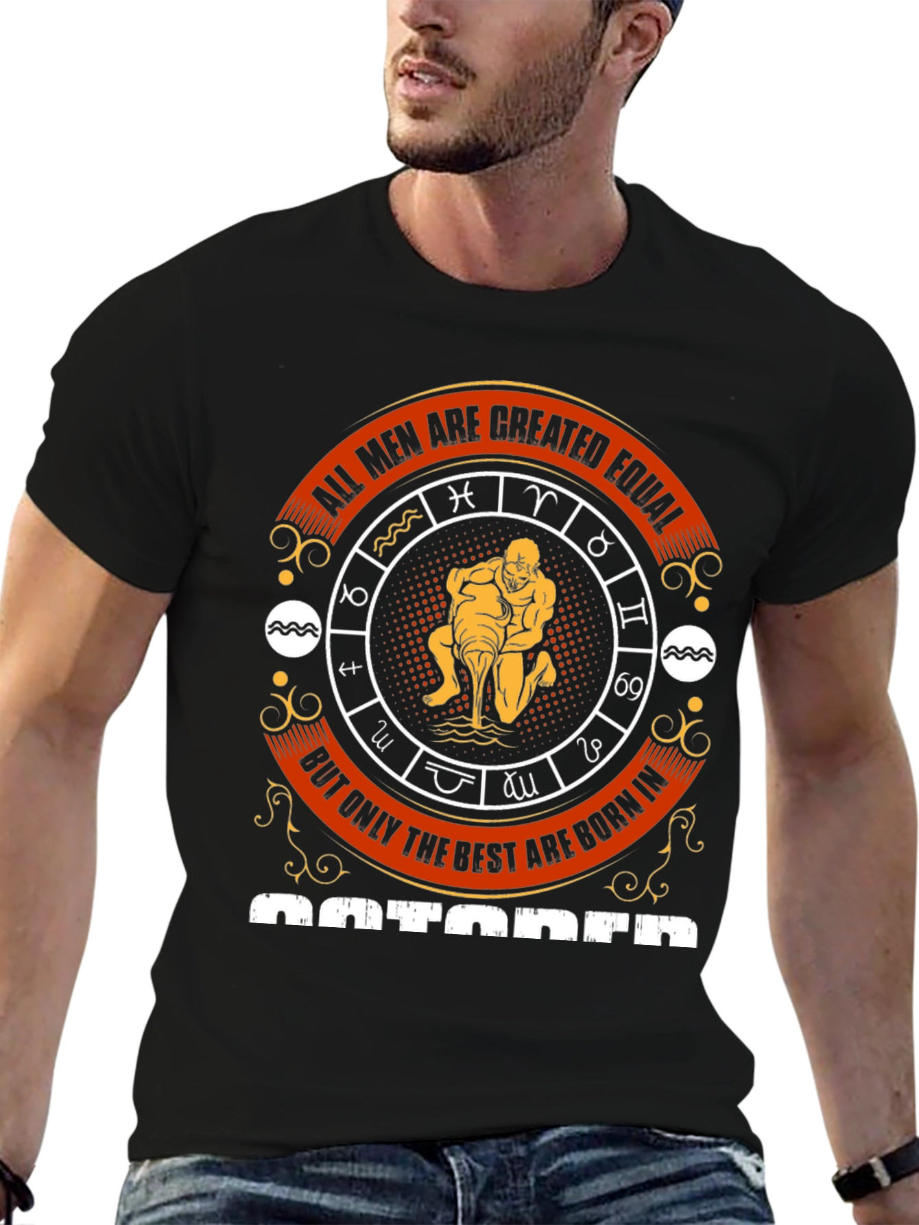 Aquarius Zodiac T-Shirt - All Men Created Equal