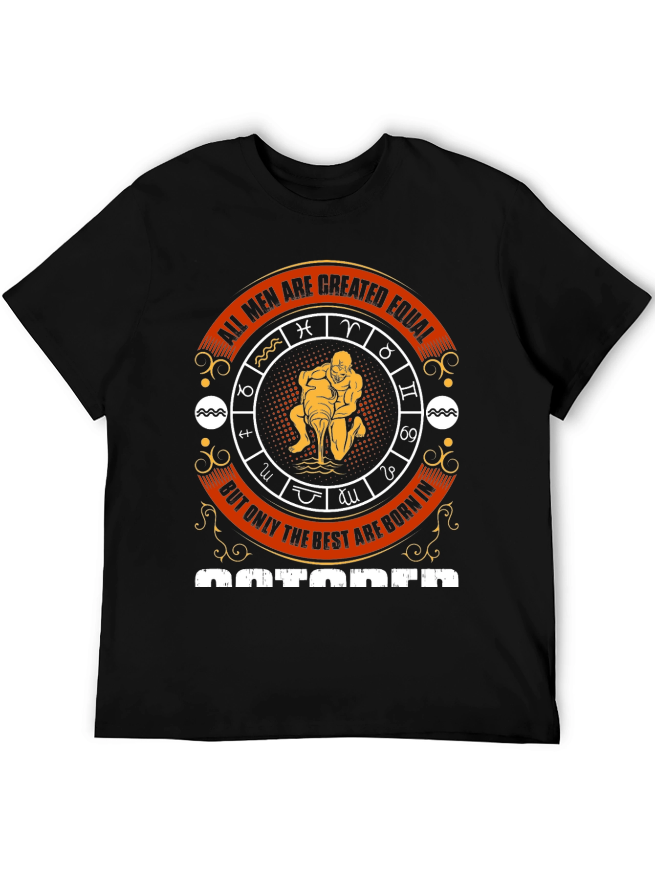 Aquarius Zodiac T-Shirt - All Men Created Equal