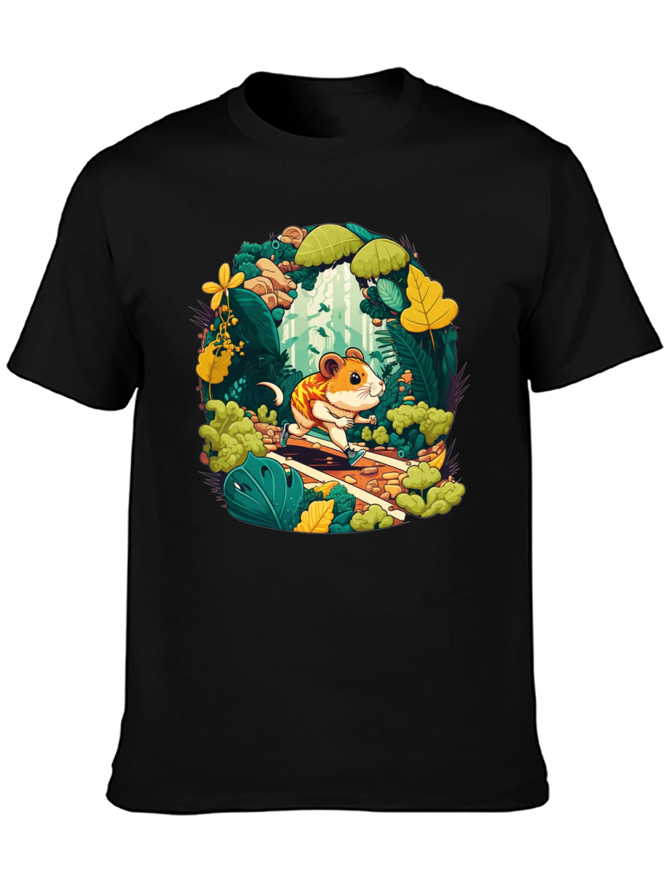 Hamster Running T-Shirt - Forest Adventure