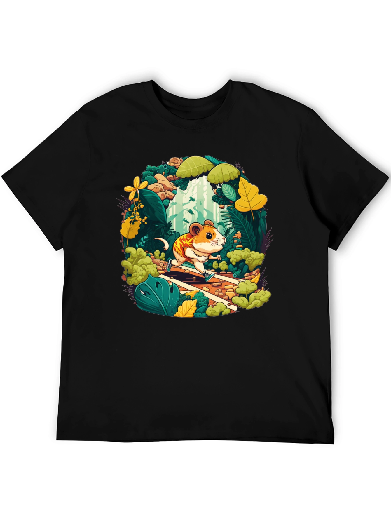 Hamster Running T-Shirt - Forest Adventure