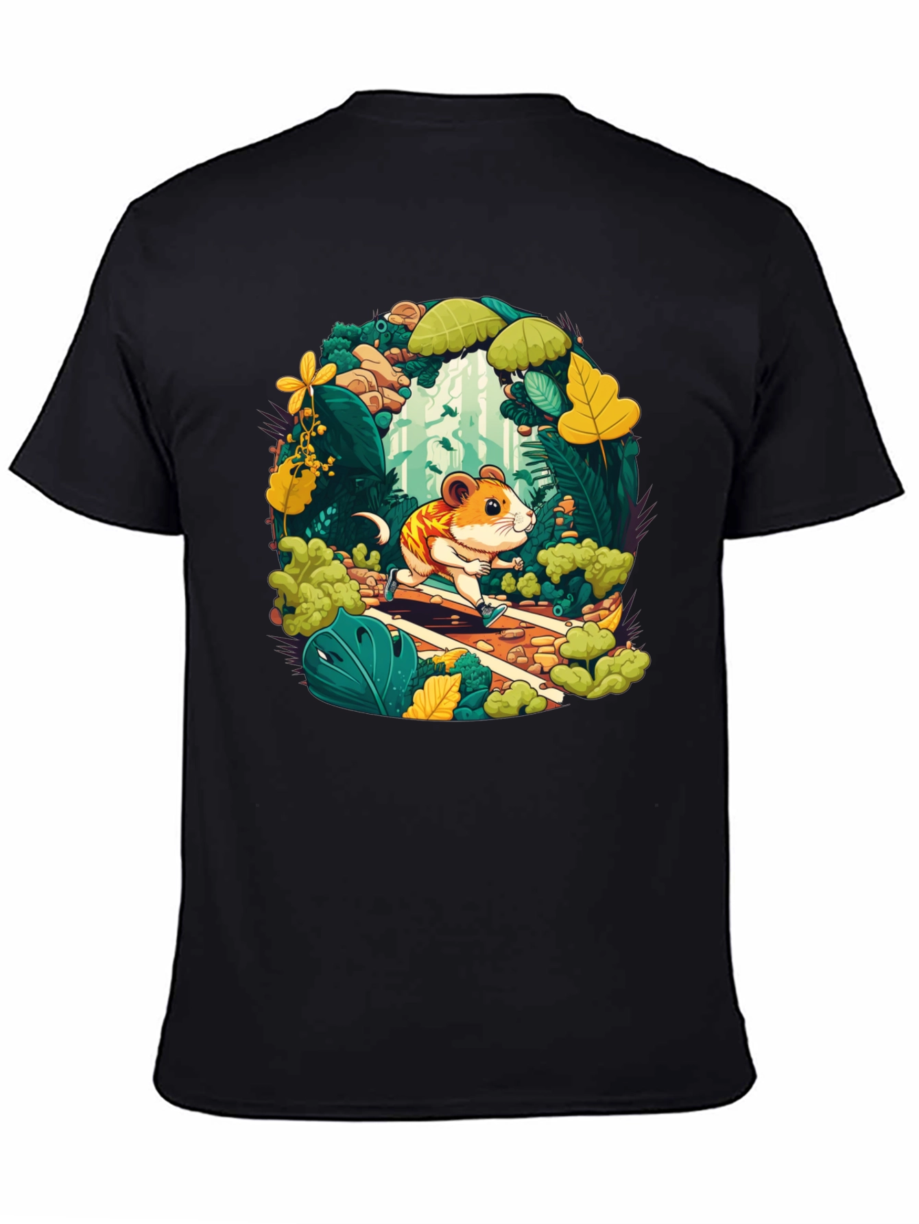 Hamster Running T-Shirt - Forest Adventure