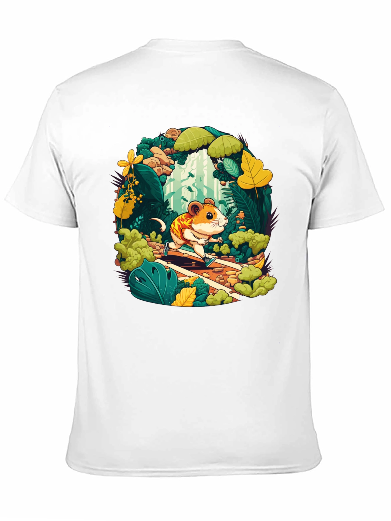 Hamster Running T-Shirt - Forest Adventure
