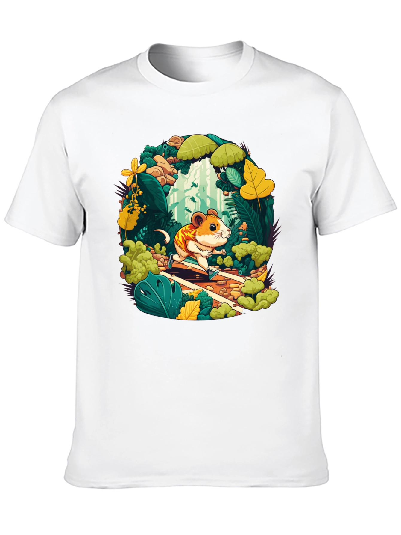 Hamster Running T-Shirt - Forest Adventure