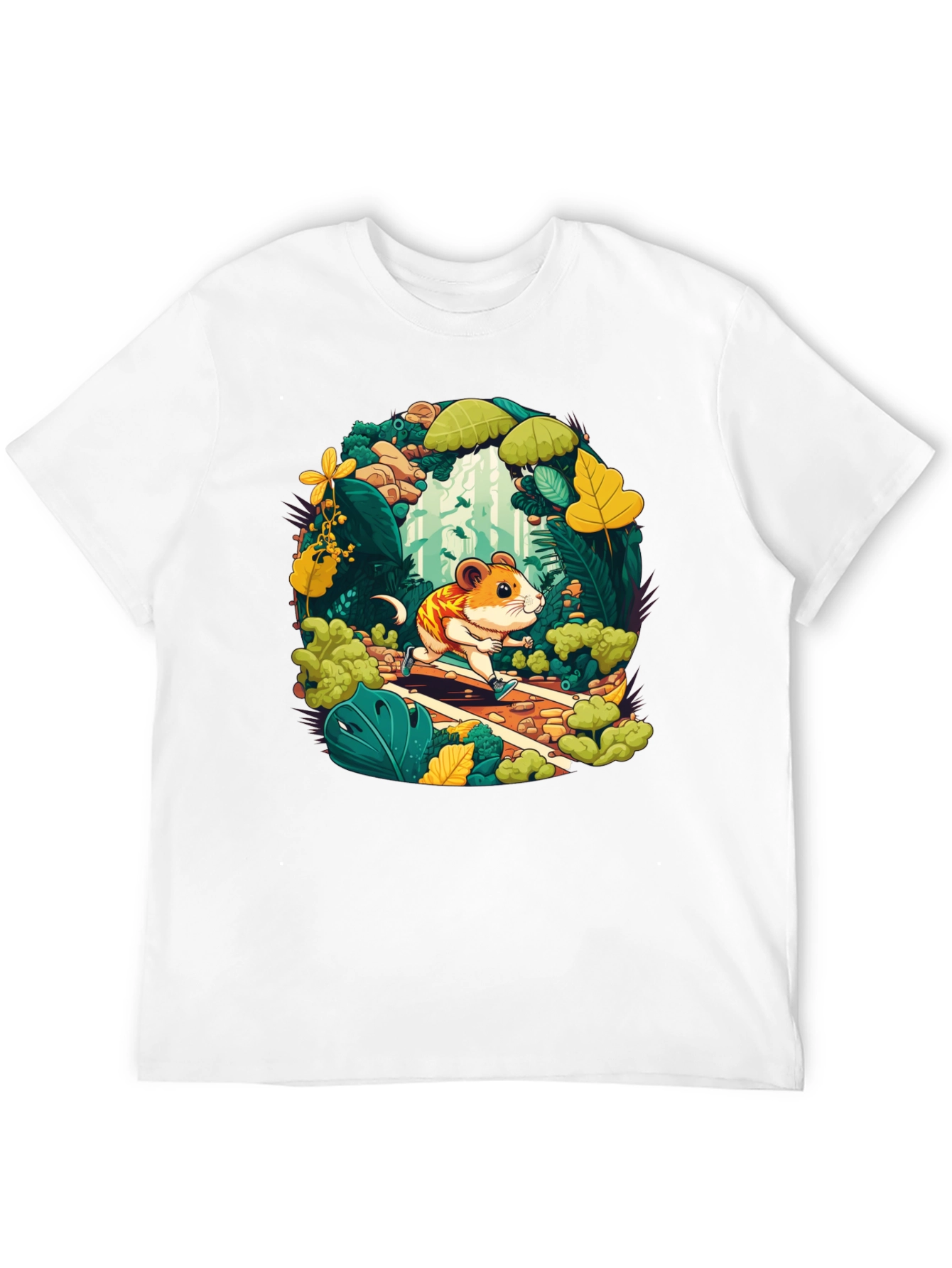 Hamster Running T-Shirt - Forest Adventure