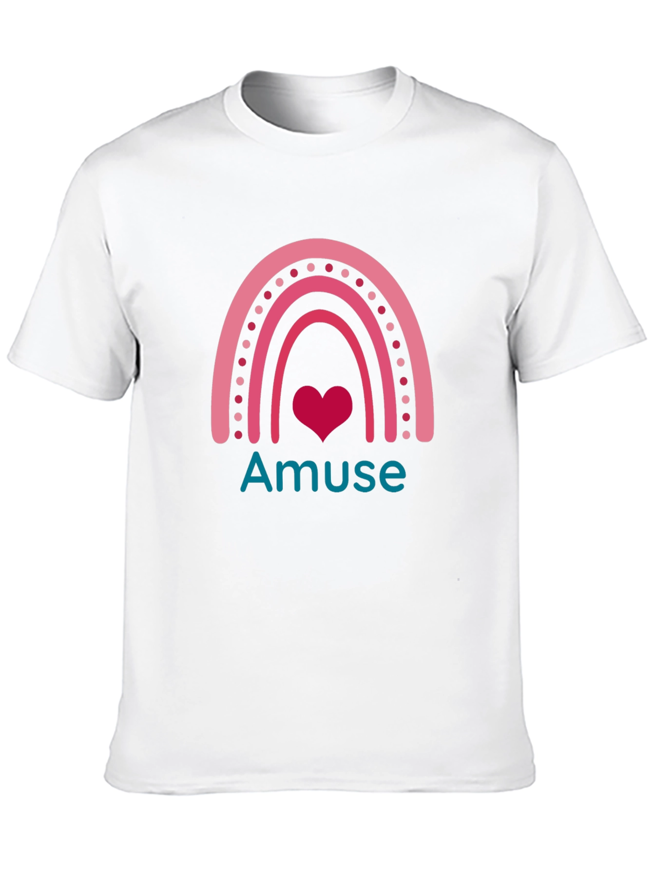 Amuse Rainbow Heart Graphic Tee