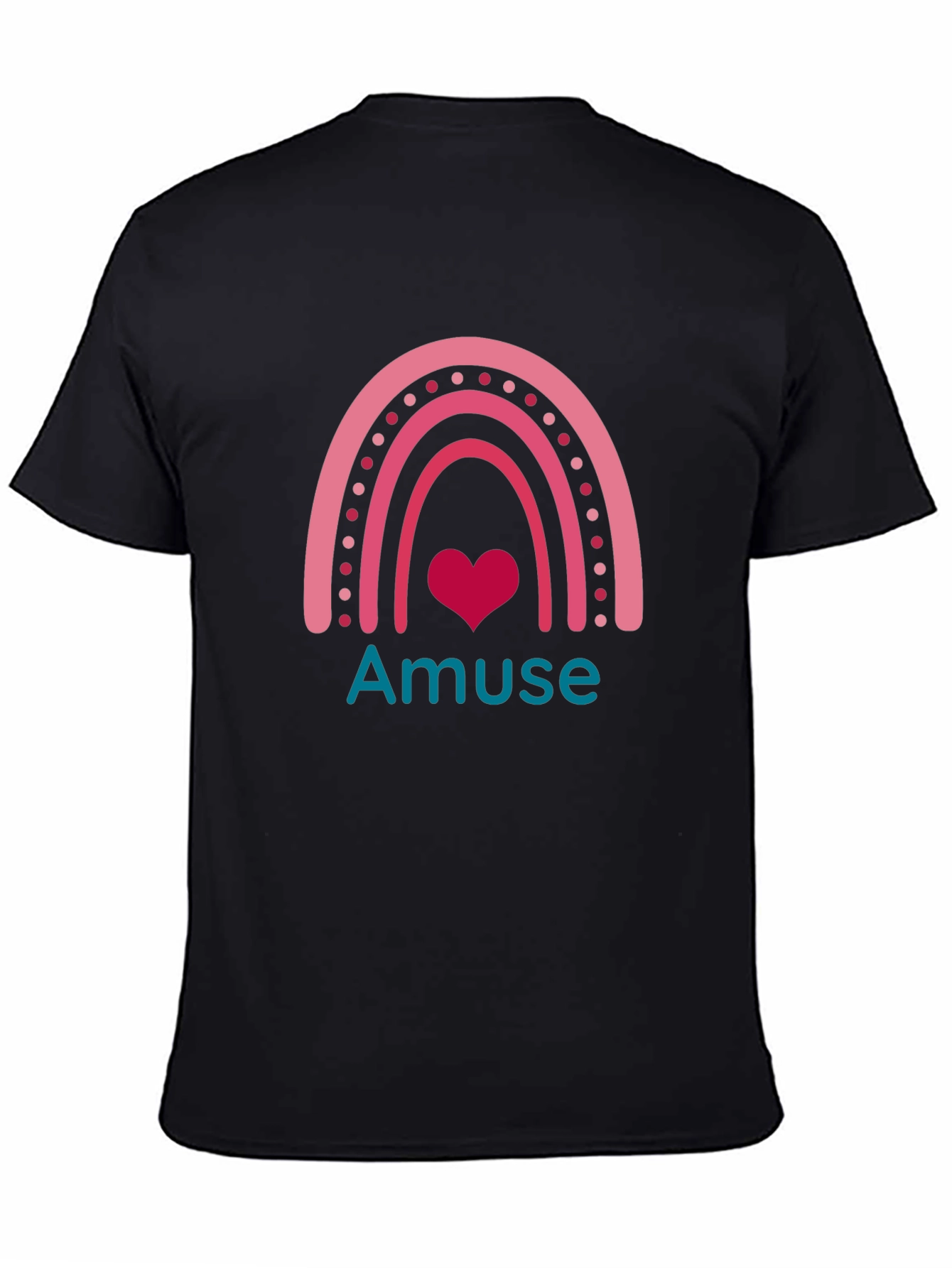Amuse Rainbow Heart Graphic Tee