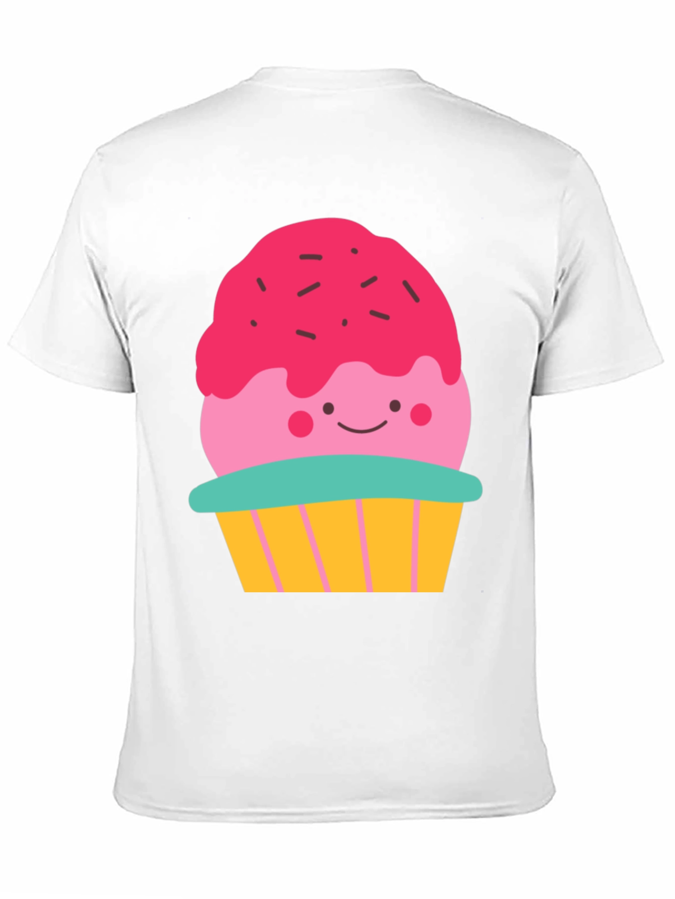 Cute Cupcake Graphic Tee - Black Casual Shirt