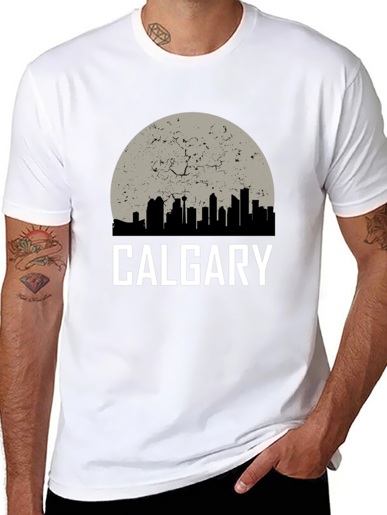 Calgary Skyline T-Shirt - City Pride Tee