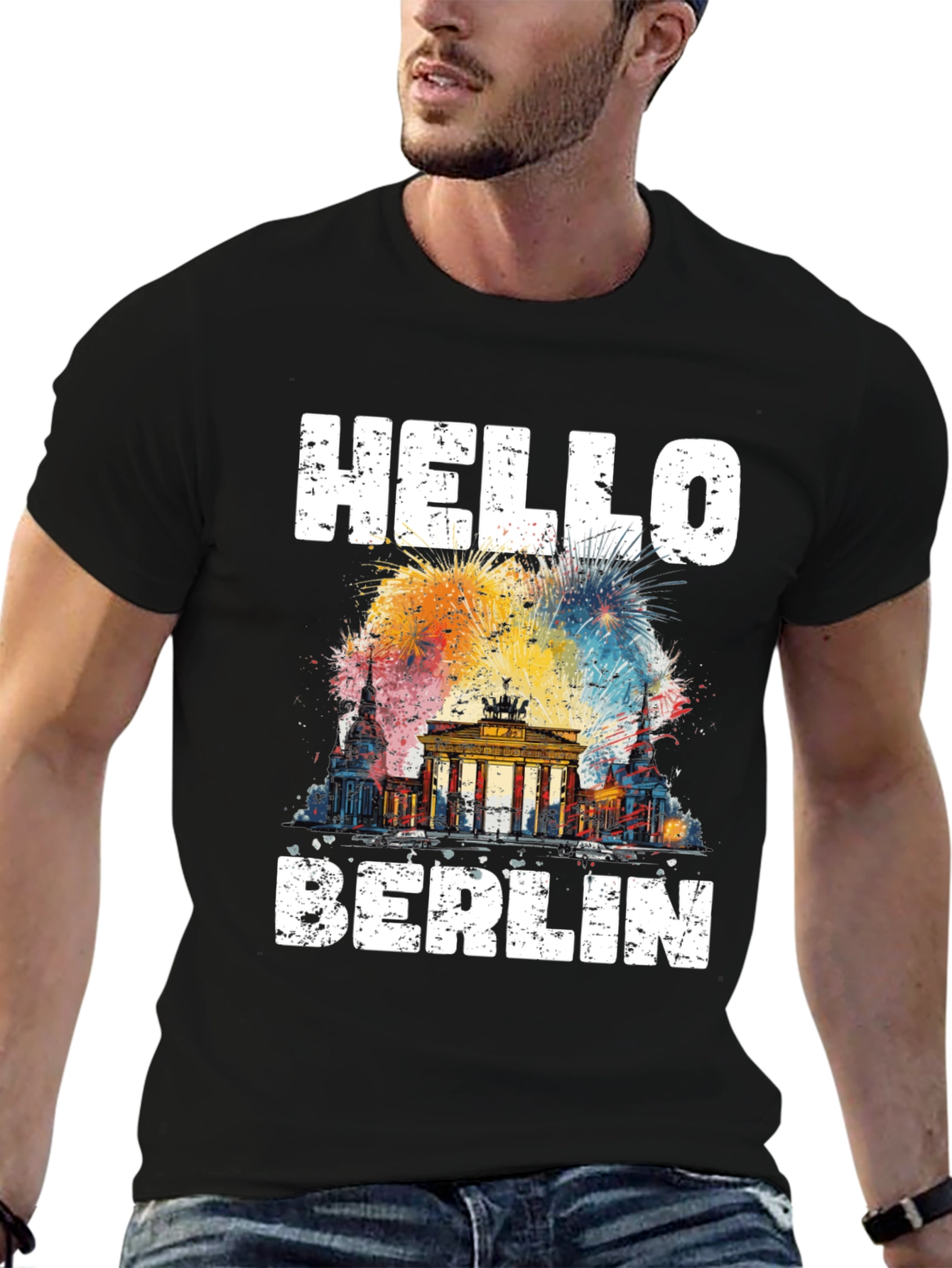 Hello Berlin Black T-Shirt