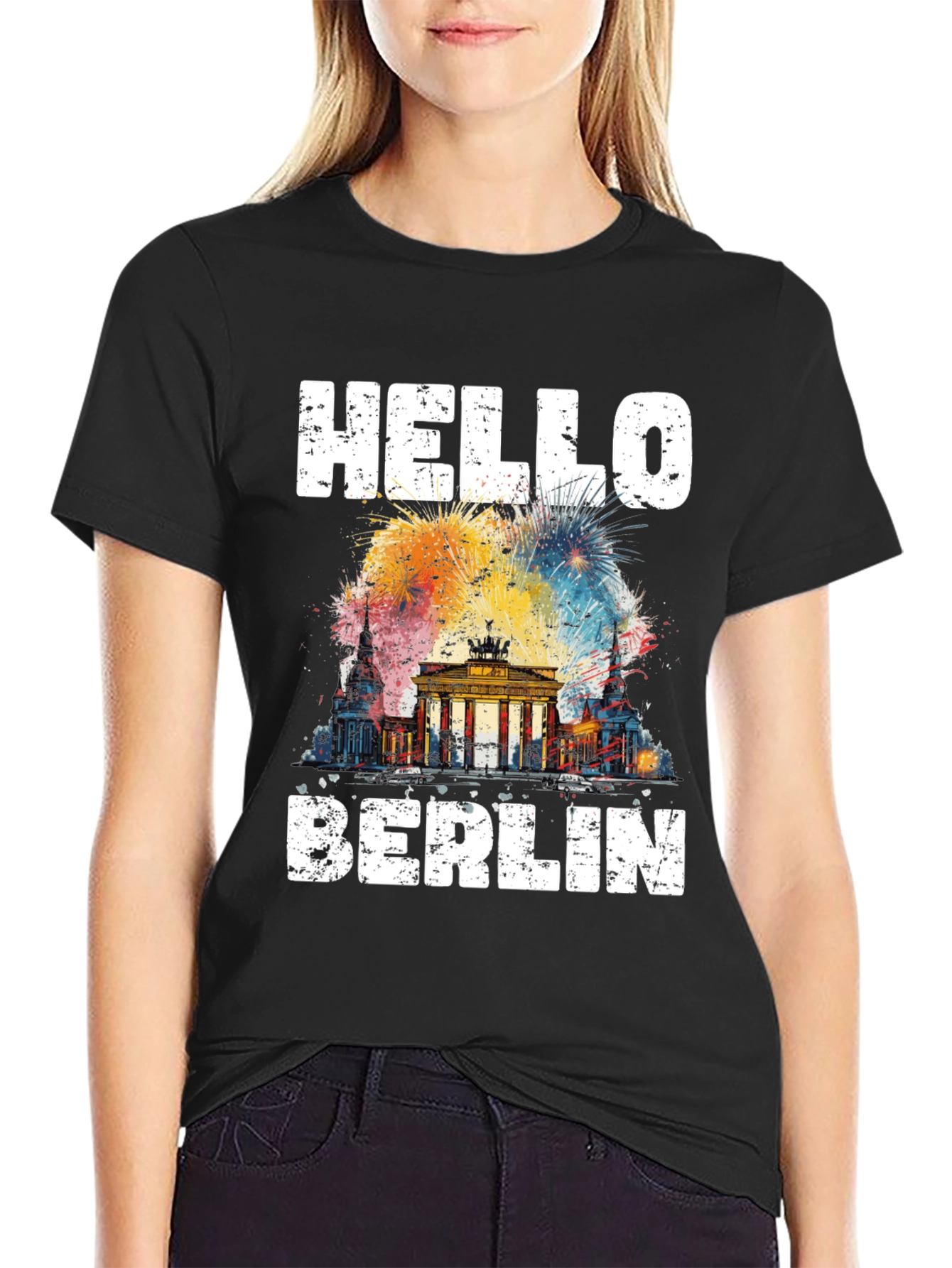 Hello Berlin Black T-Shirt