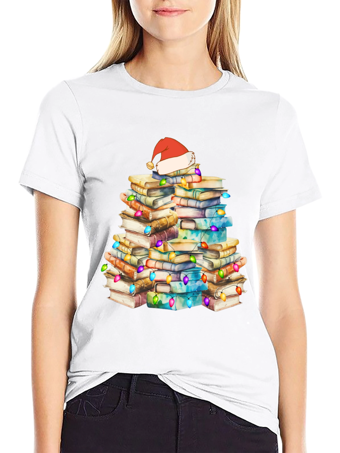 Book Christmas Tree T-Shirt