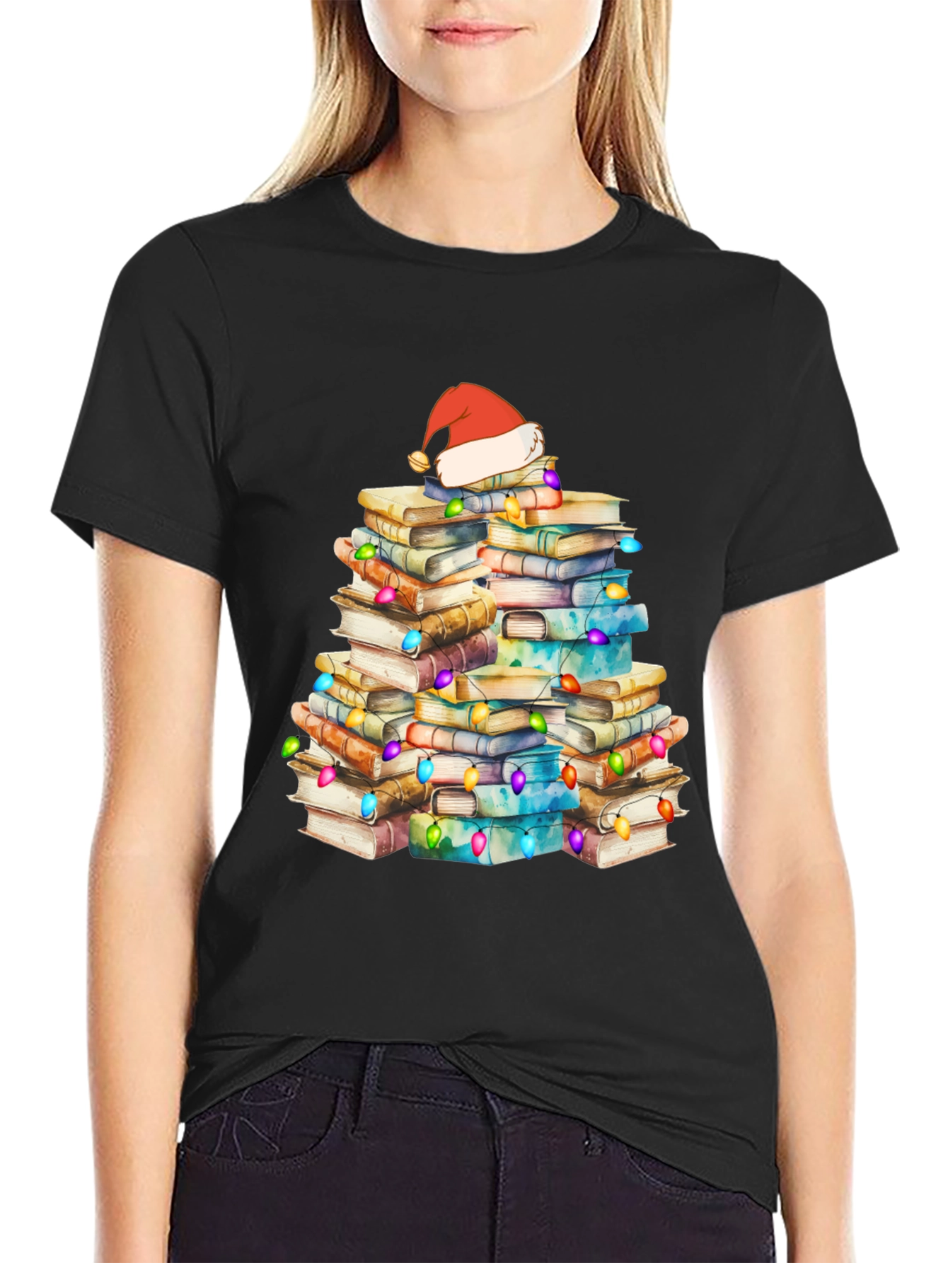 Book Christmas Tree T-Shirt