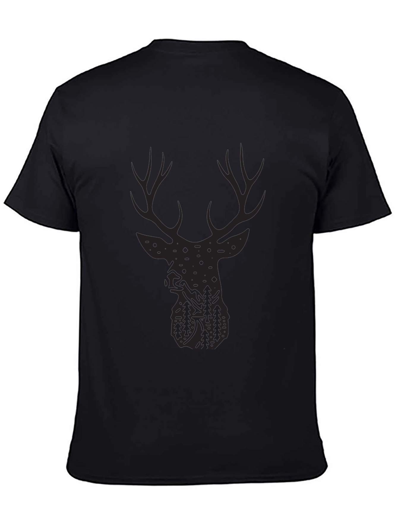 Deer Silhouette Graphic Tee - Outdoor Adventure Style