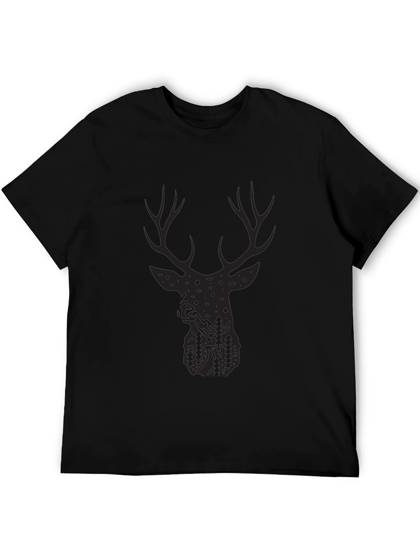 Deer Silhouette Graphic Tee - Outdoor Adventure Style
