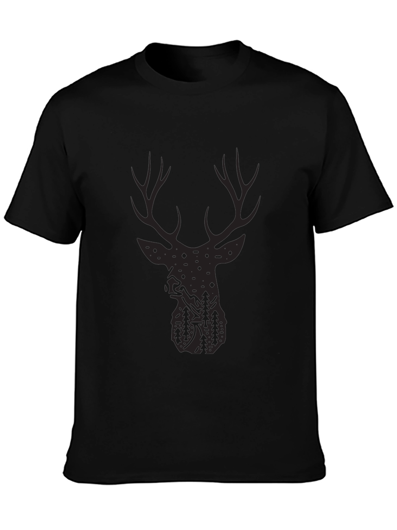 Deer Silhouette Graphic Tee - Outdoor Adventure Style