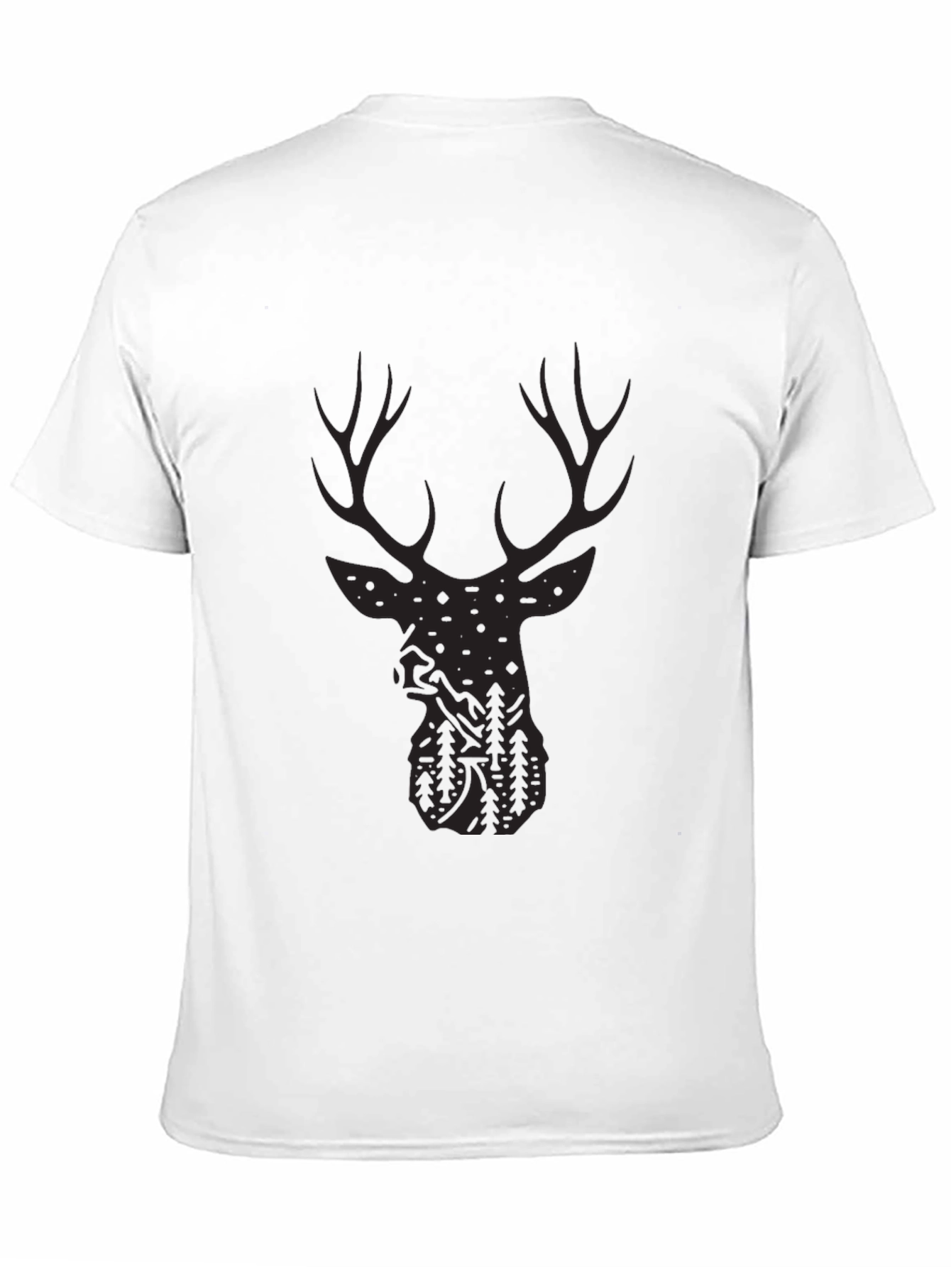 Deer Silhouette Graphic Tee - Outdoor Adventure Style