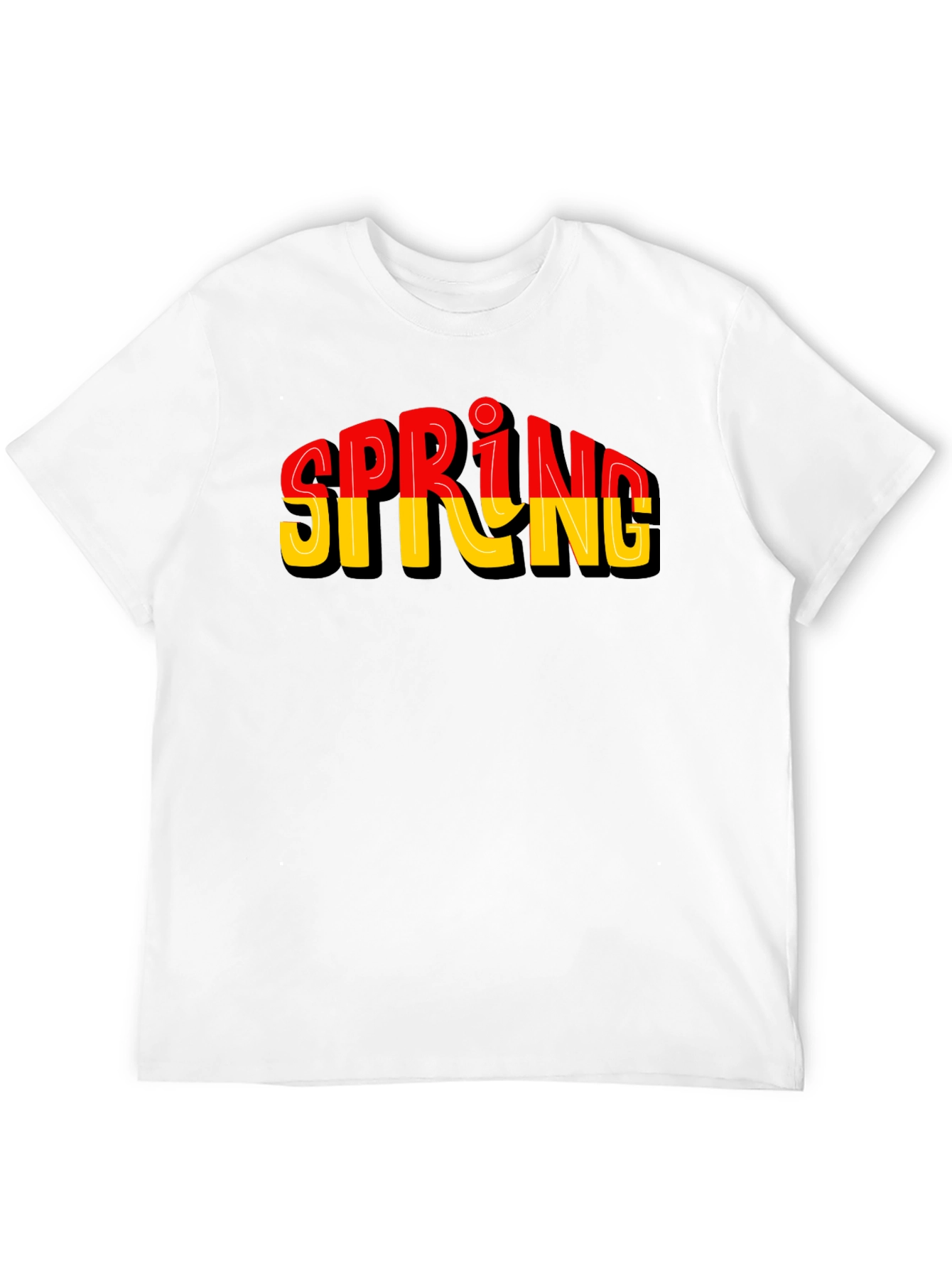 Stylish Spring Graphic Tee - Soft Cotton Blend