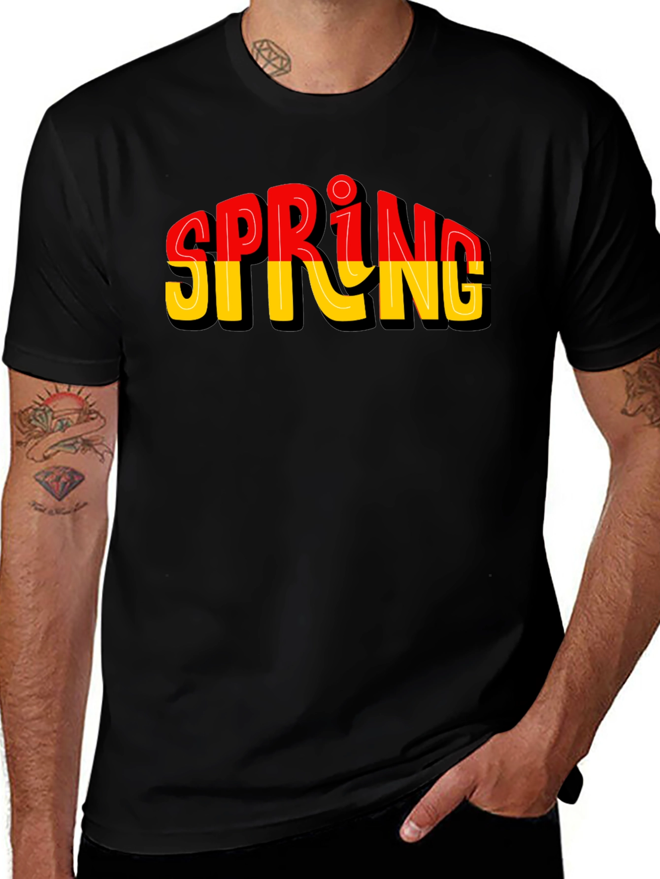 Stylish Spring Graphic Tee - Soft Cotton Blend
