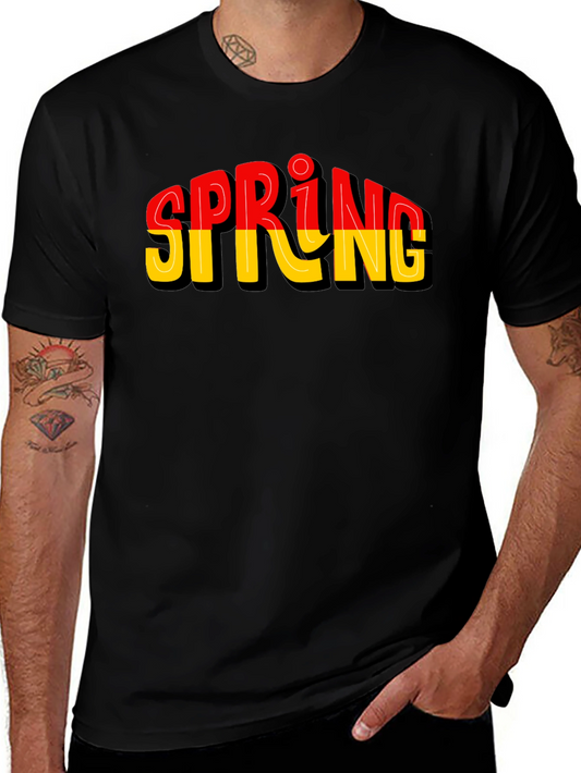 Stylish Spring Graphic Tee - Soft Cotton Blend