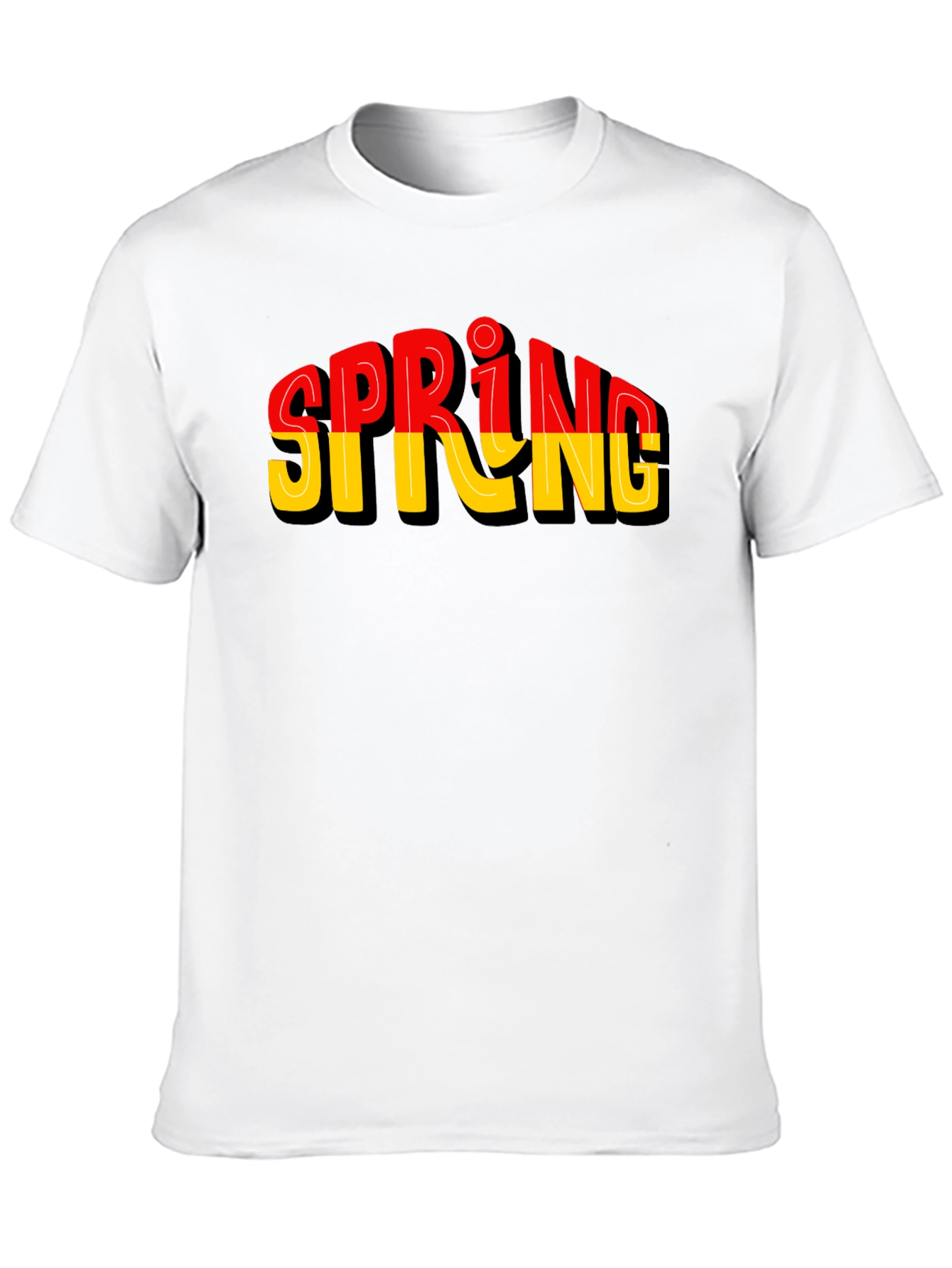 Stylish Spring Graphic Tee - Soft Cotton Blend