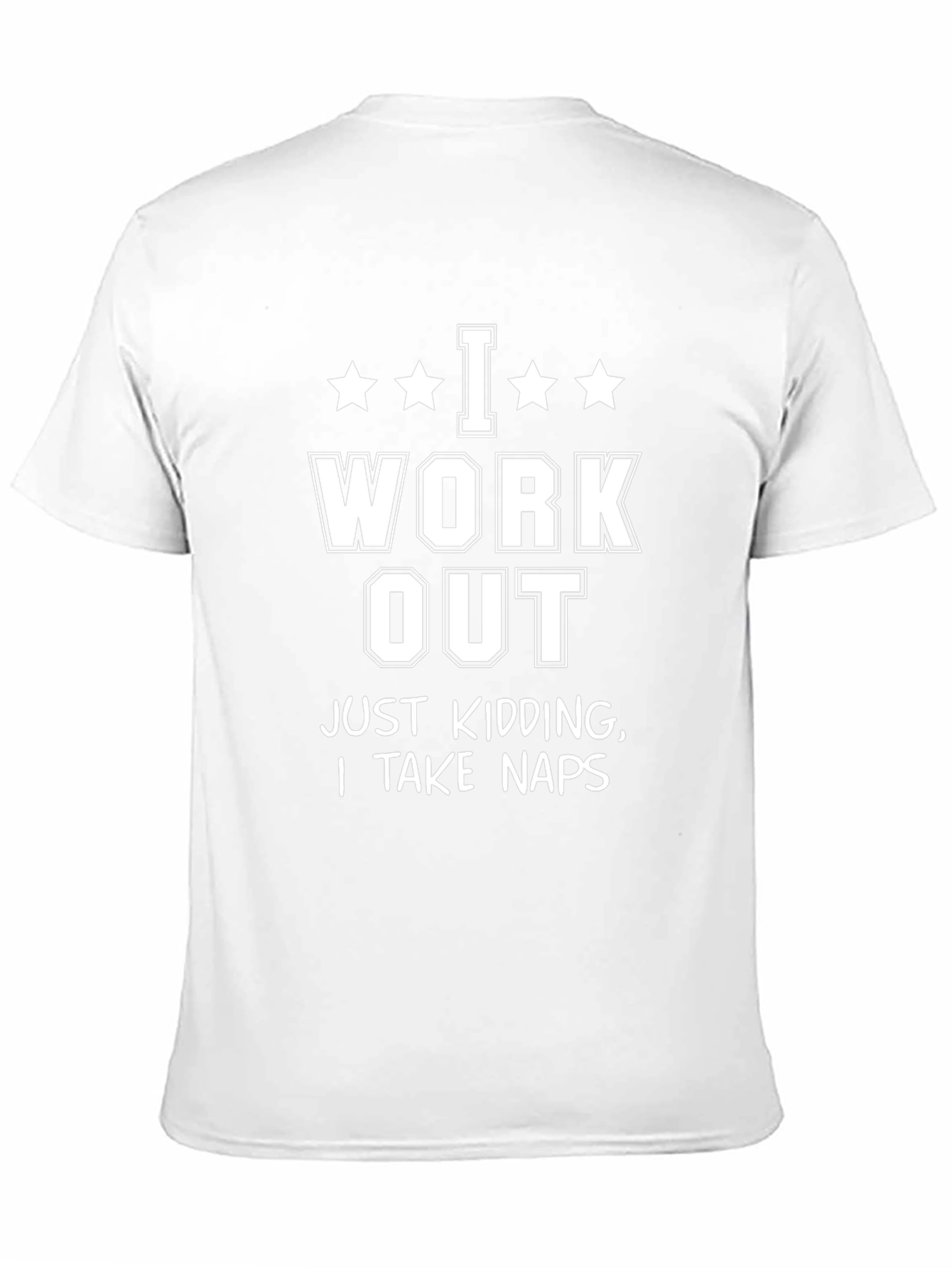 Funny Workout Naps Black T-Shirt