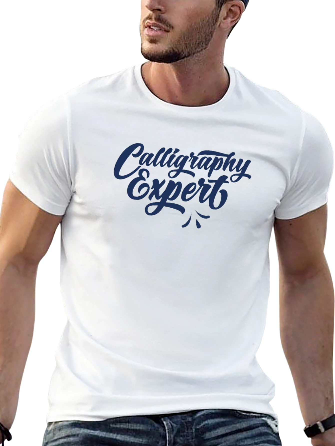 Calligraphy Expert Black Graphic Tee
