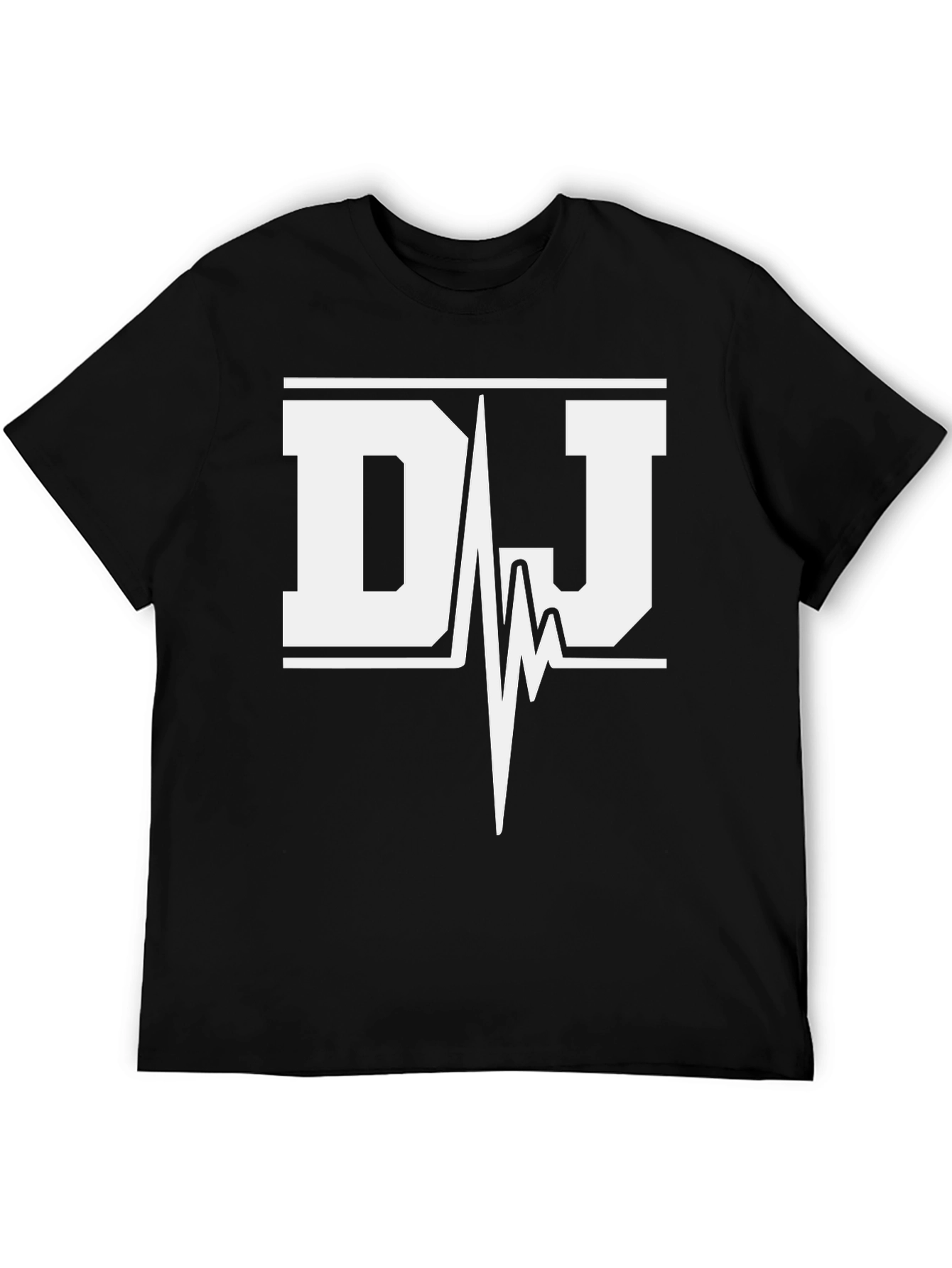 DJ Heartbeat Graphic T-Shirt - Black Cotton Tee